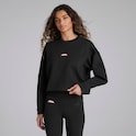 Manchester United x adidas Womens City Escape Doubleknit Sweatshirt Black