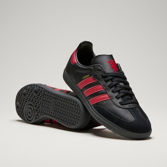 Manchester United x Adidas Samba Black Negro