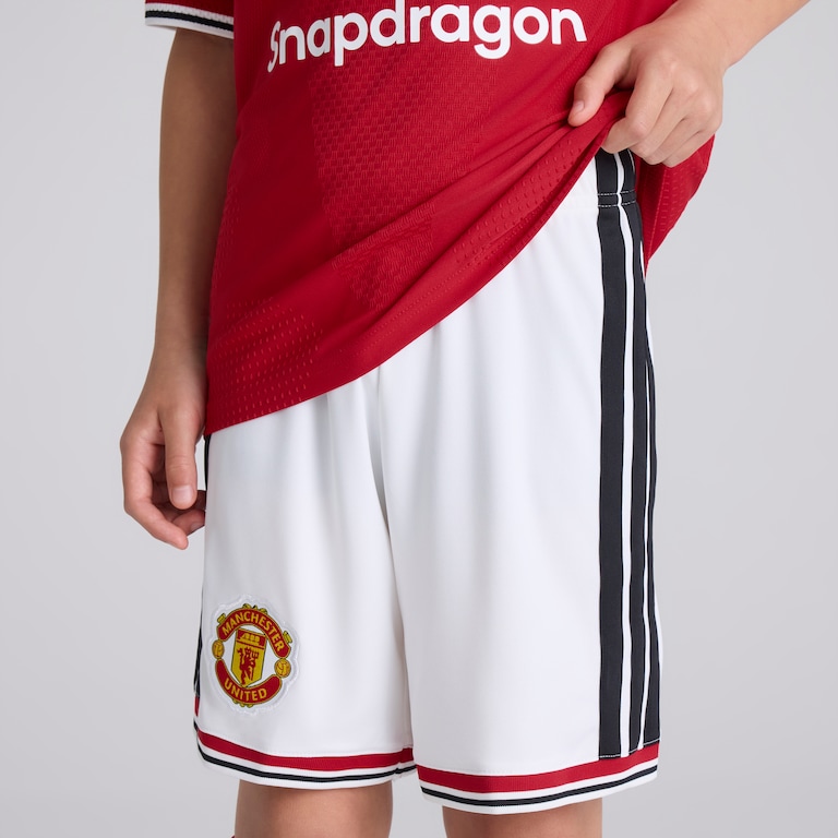 Manchester United Kids 26/27 Home Shorts White