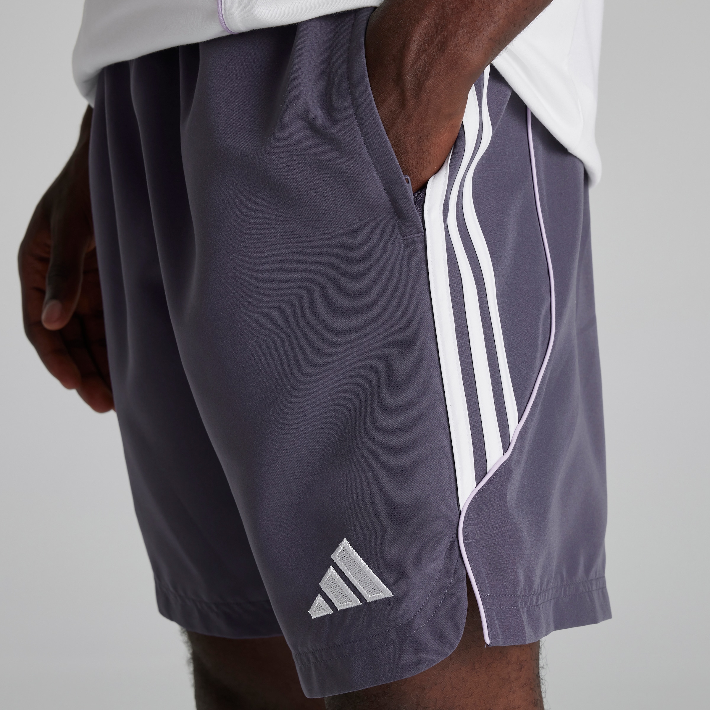 Manchester United x adidas Urban Purist Shorts Purple Purple Detail [5-6]