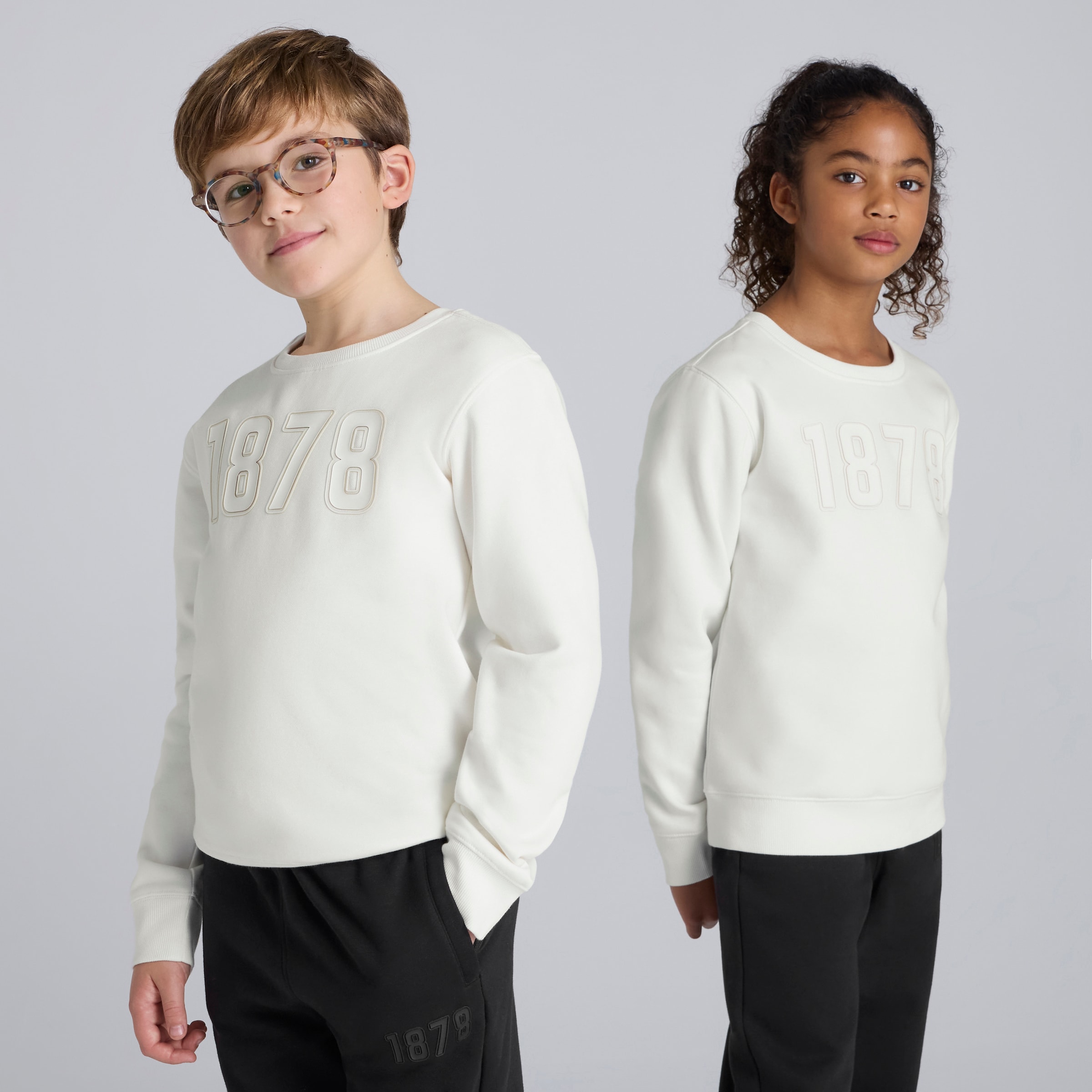 Manchester United Kids 1878 Sweatshirt Cream White