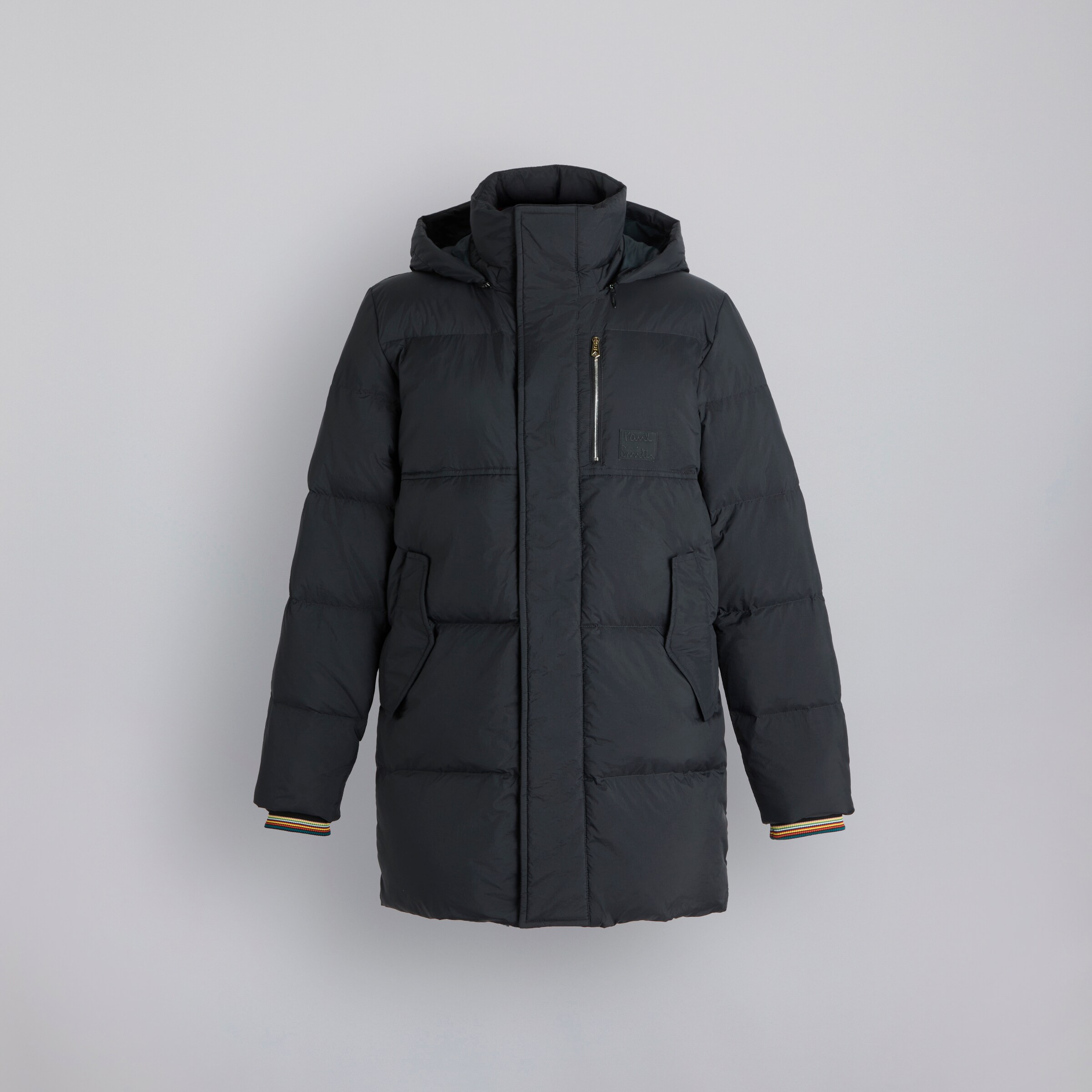 Buy Paul Smith Water Repellent Mid-Length Down Coat Black
