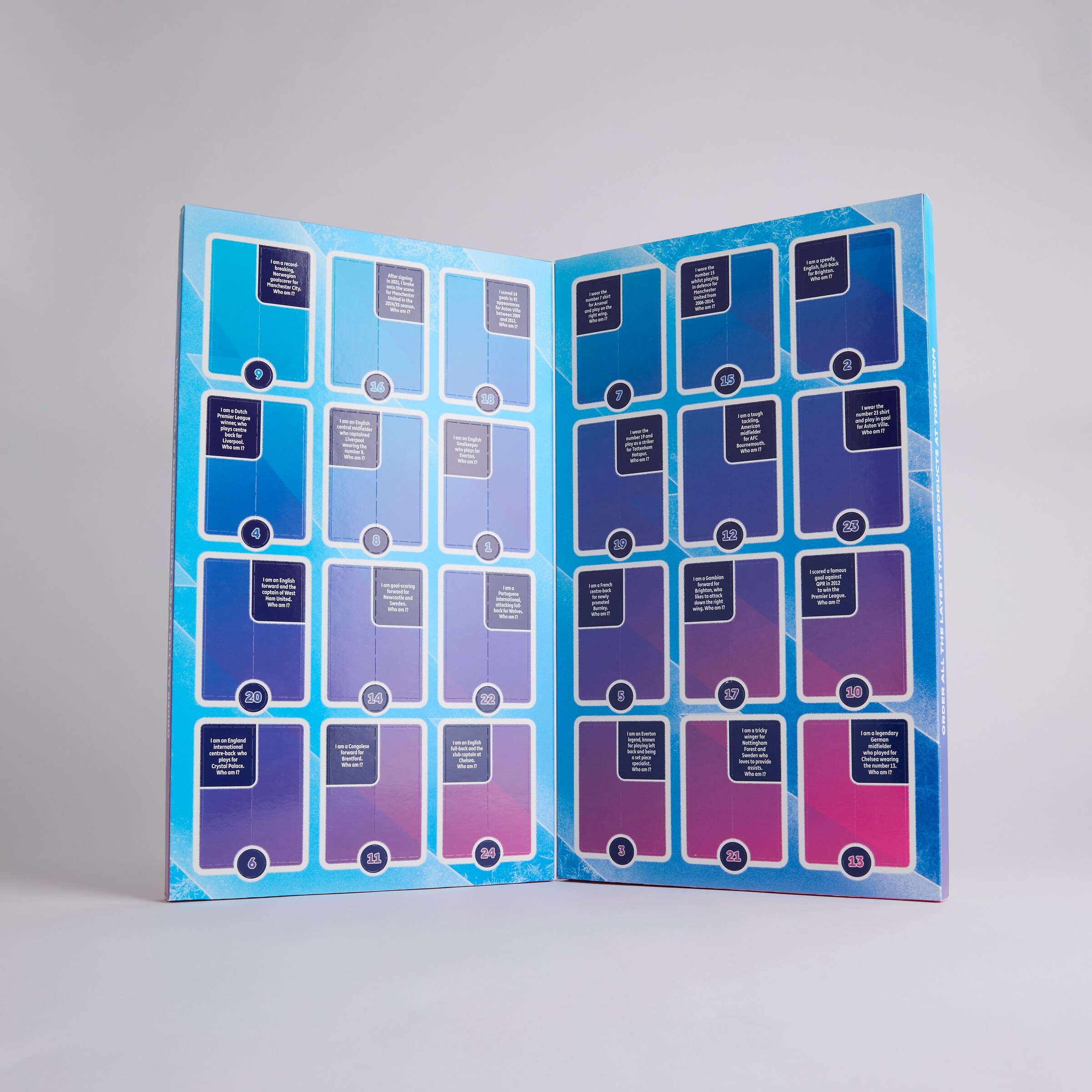 Topps Premier League Collection Trading Cards Advent Calendar Multi Detail [2-4]