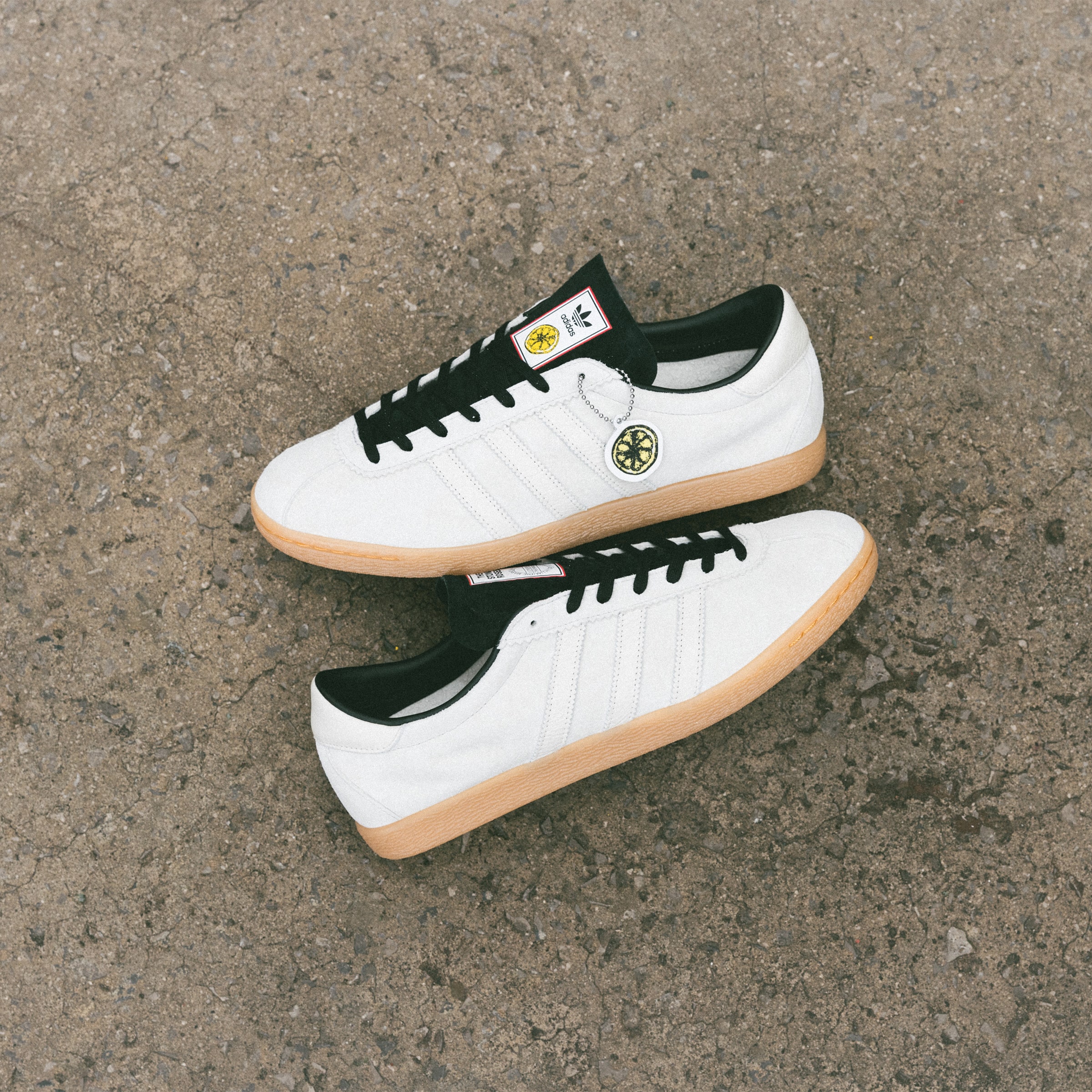 Manchester United x adidas Stone Roses Tobacco Trainers White White