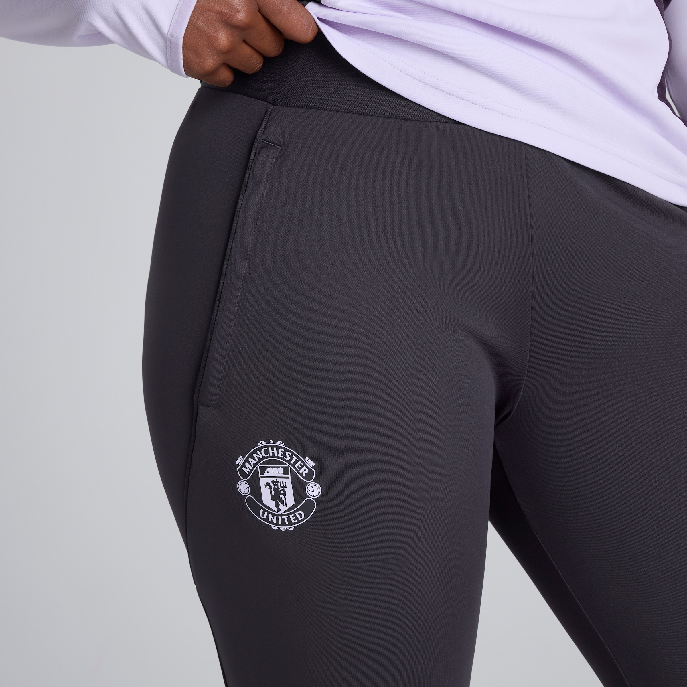 Manchester United Tiro 25 Competition Training Pants Purple Detail [5-5]