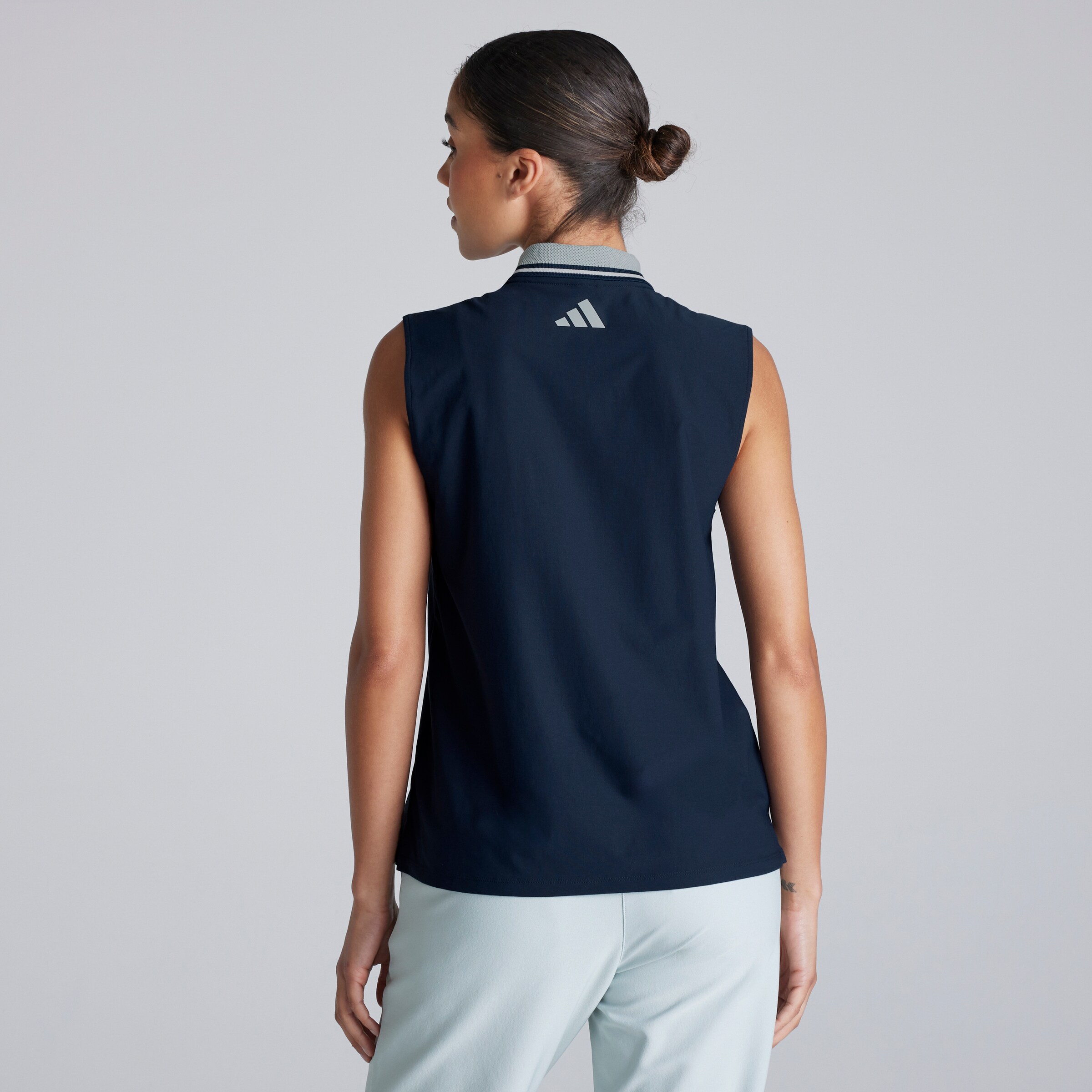 Manchester United x adidas Women's Golf Beyond Twist knit Polo Shirt Navy Navy blue Detail [2-6]