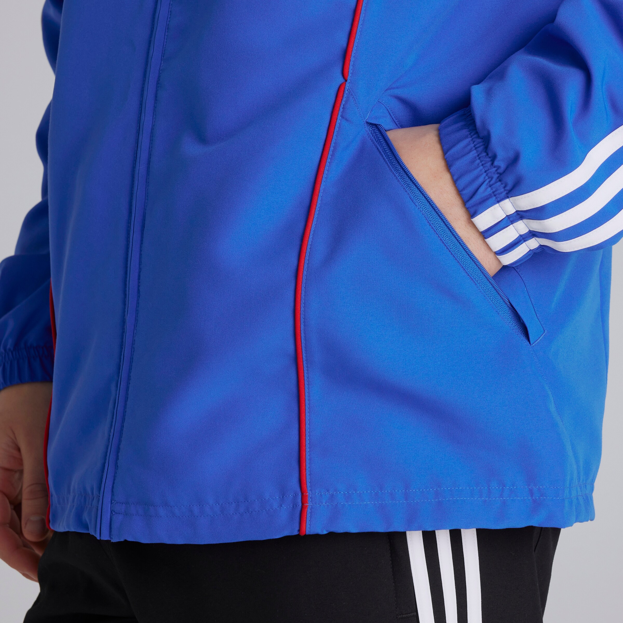 Manchester United x adidas Urban Purist Track Top Blue Blue Detail [4-5]