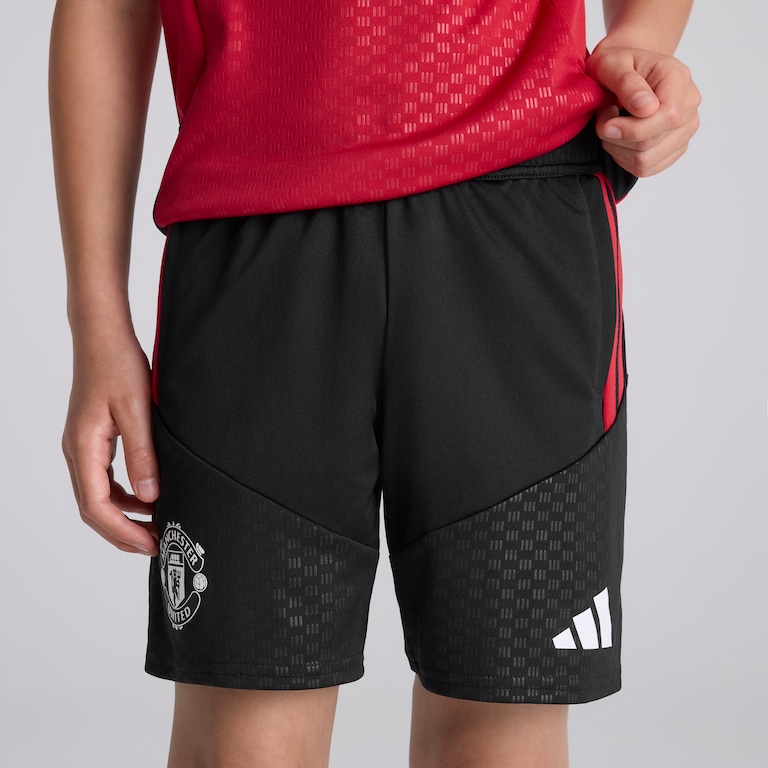 Manchester United Kids 26/27 Training Tiro Shorts Black