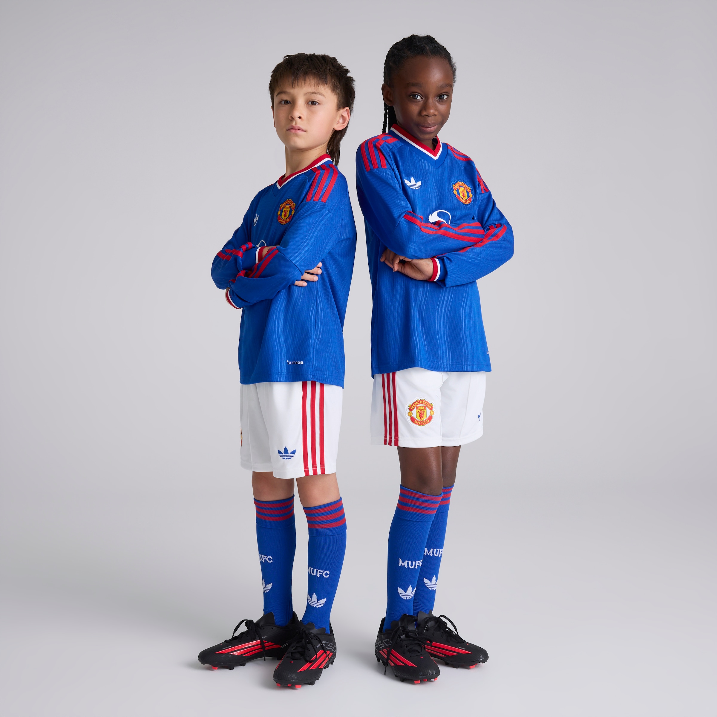 Manchester United Kids 26/27 Away Shorts White Blanc