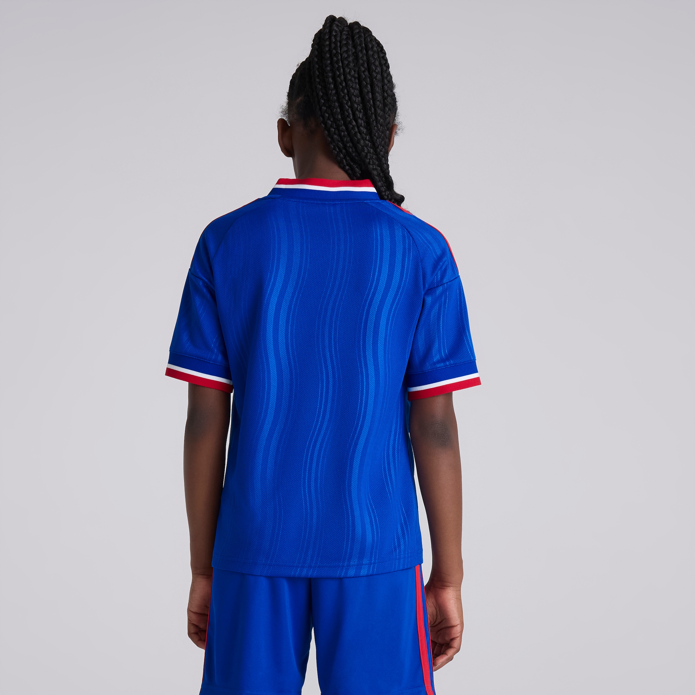 Manchester United Kids 26/27 Away Jersey 蓝色 细节 [2-6]