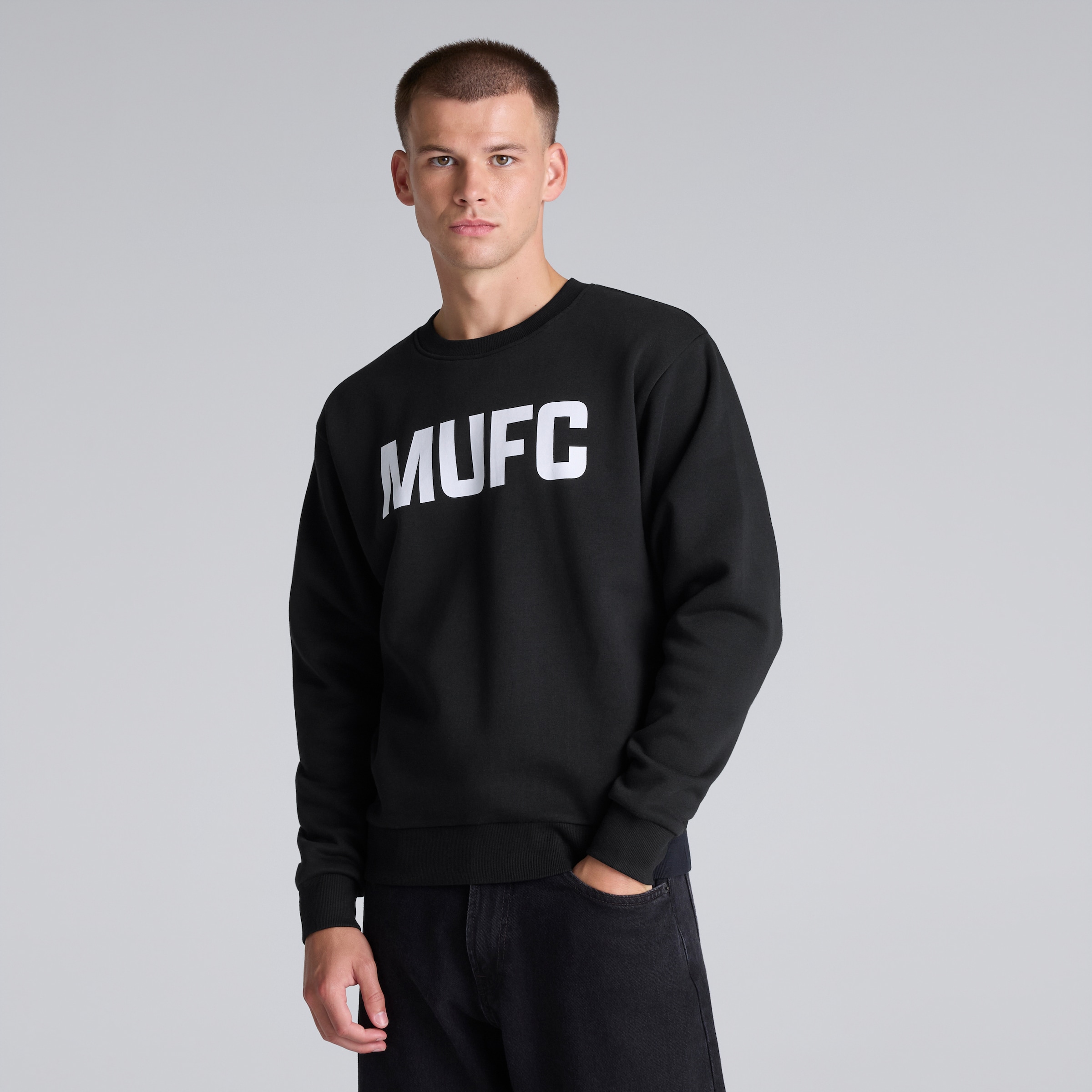 Manchester United MUFC Sweatshirt Black Black