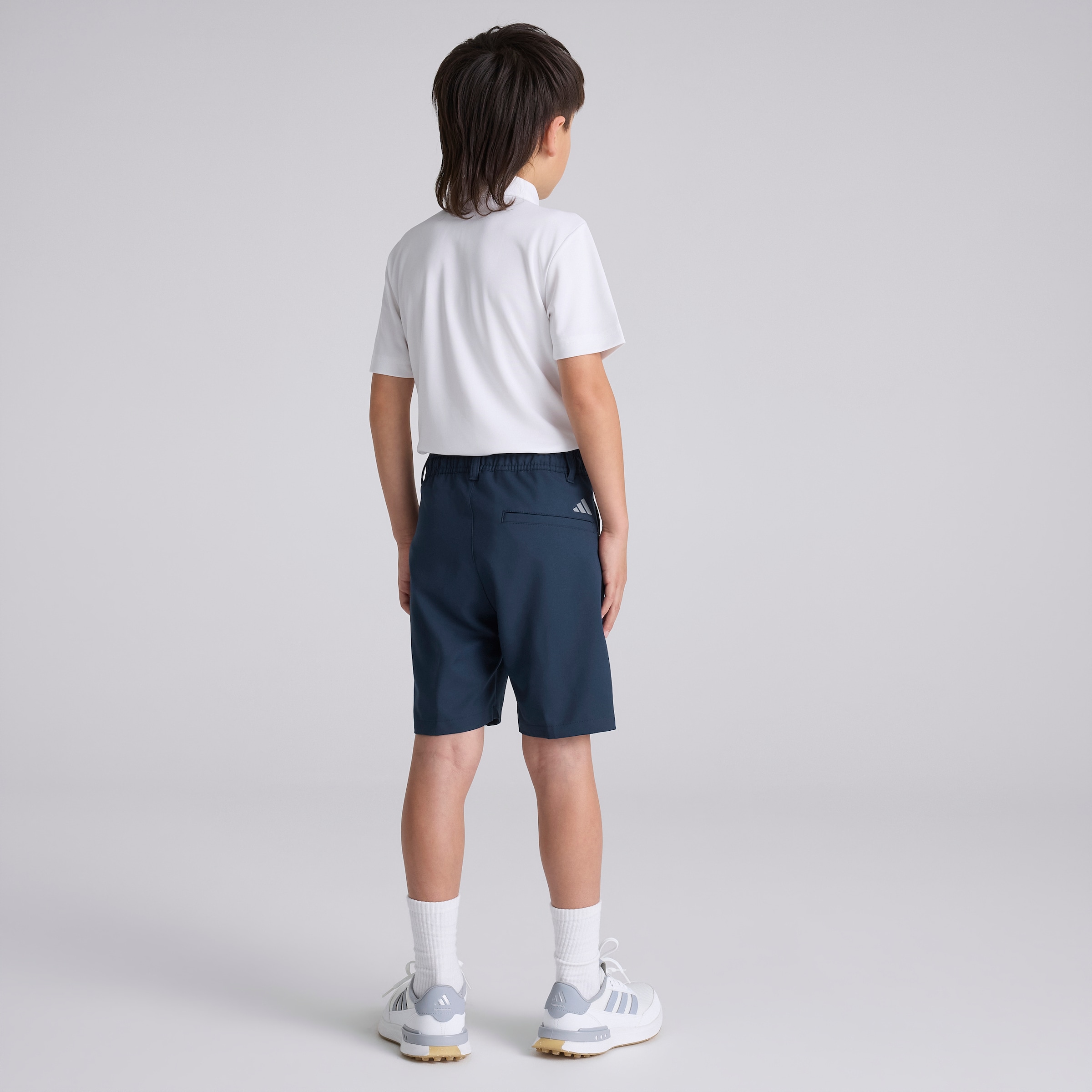 Manchester United x adidas Kids Golf Ultimate365 Adjustable Shorts Navy Navy blue Detail [2-5]