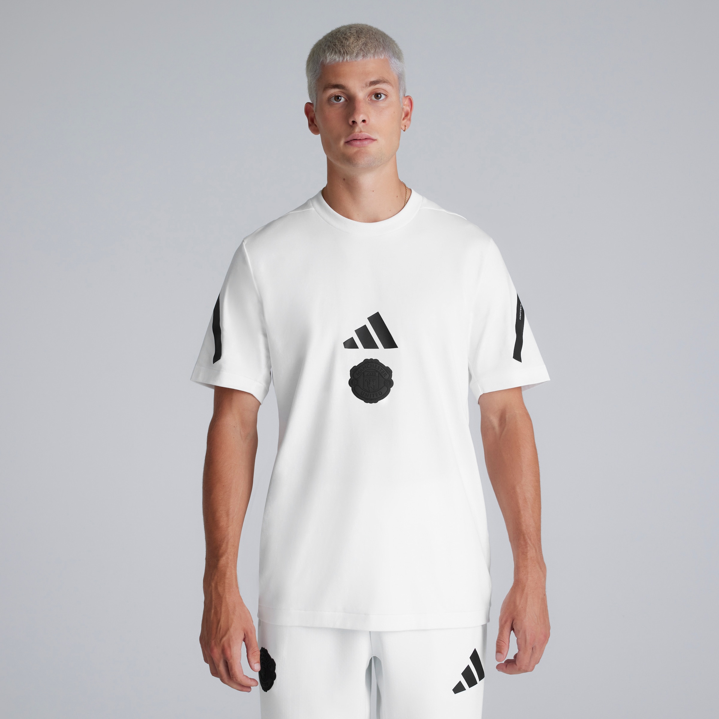 Buy Manchester United x adidas T-Shirt White Manchester