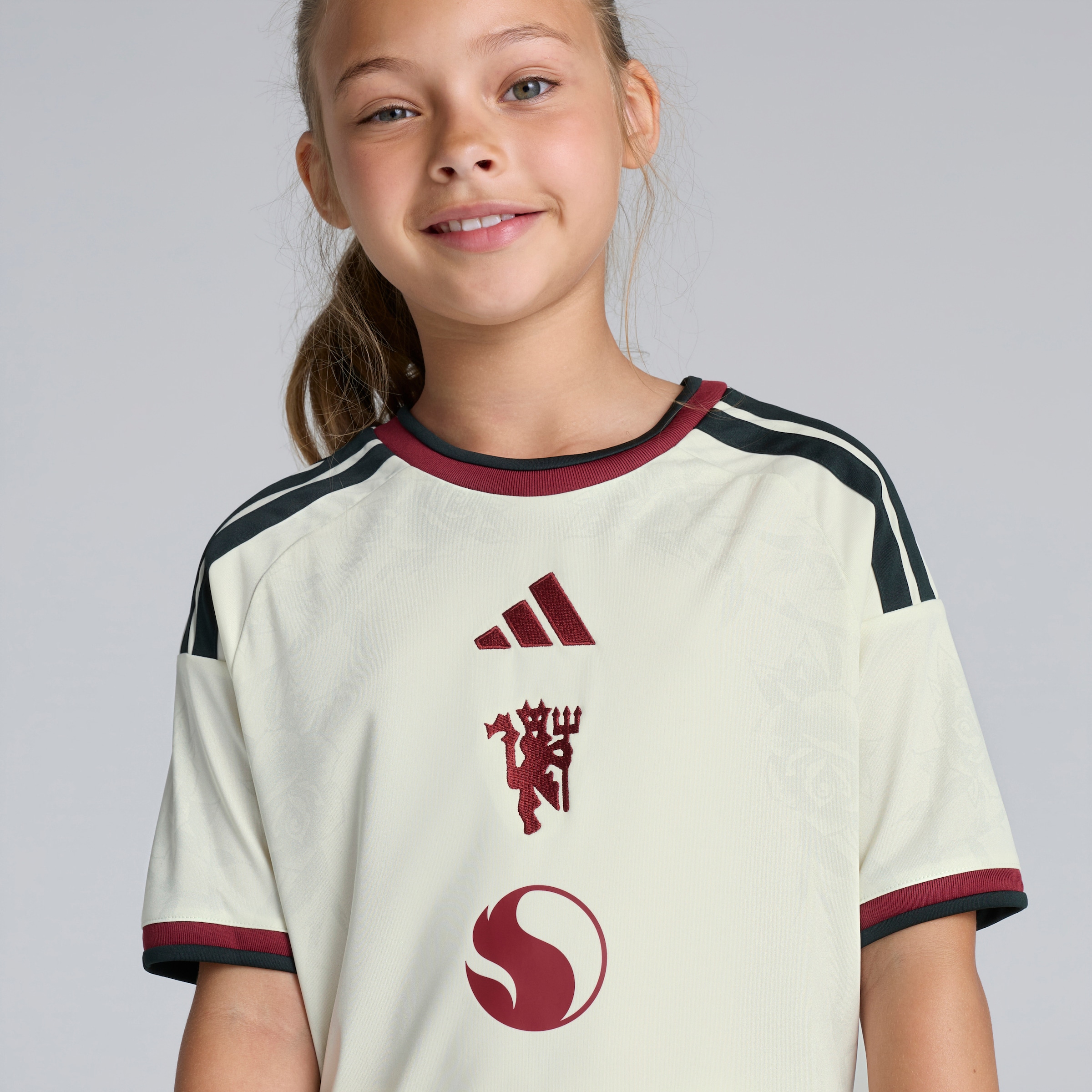 Manchester United 26/27 Third Kids Jersey with Cunha 10 EPL Printing & Badge Beige Detail [5-7]