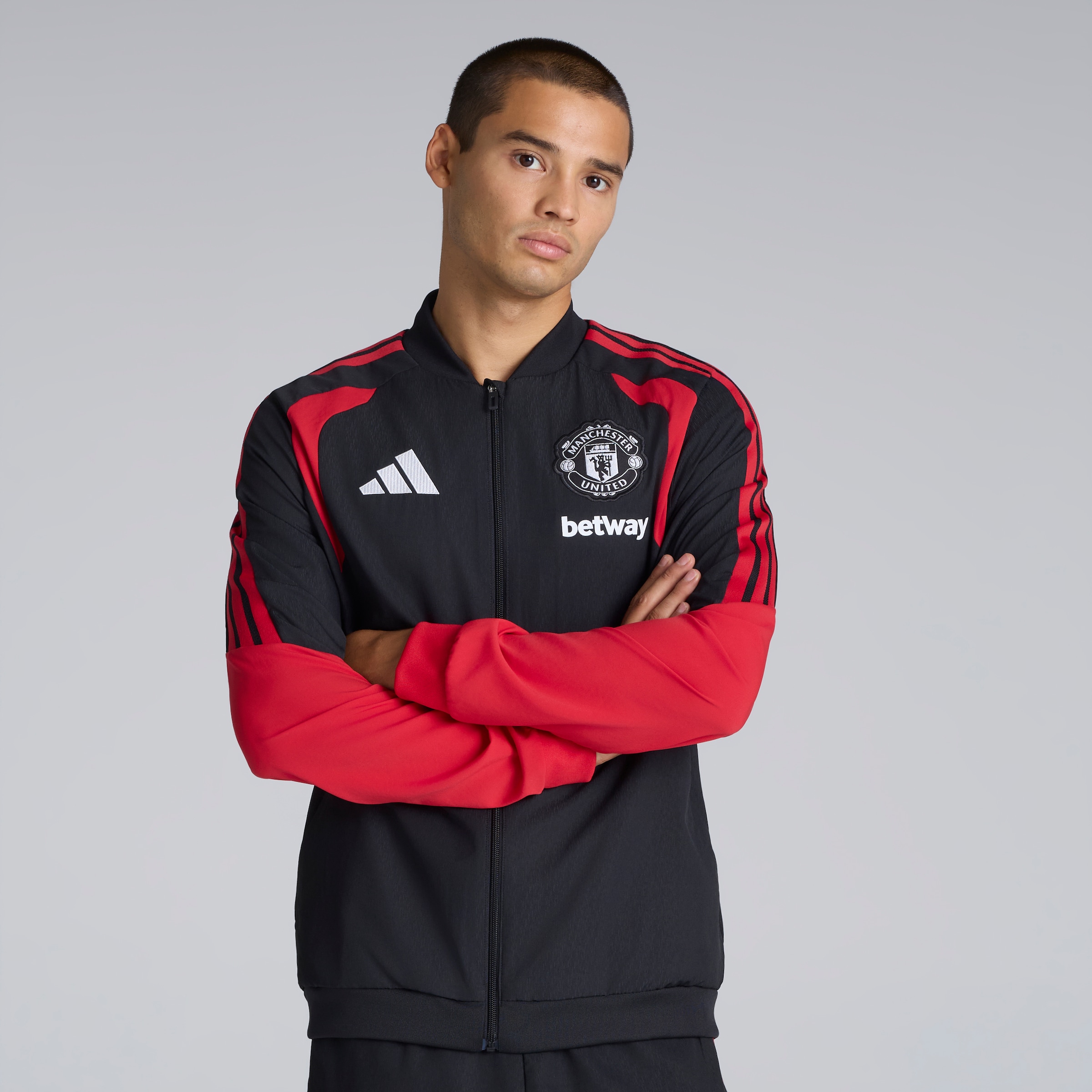 Manchester United 26/27 Training Tiro Presentation Jacket Black (Sponsored) 검정색