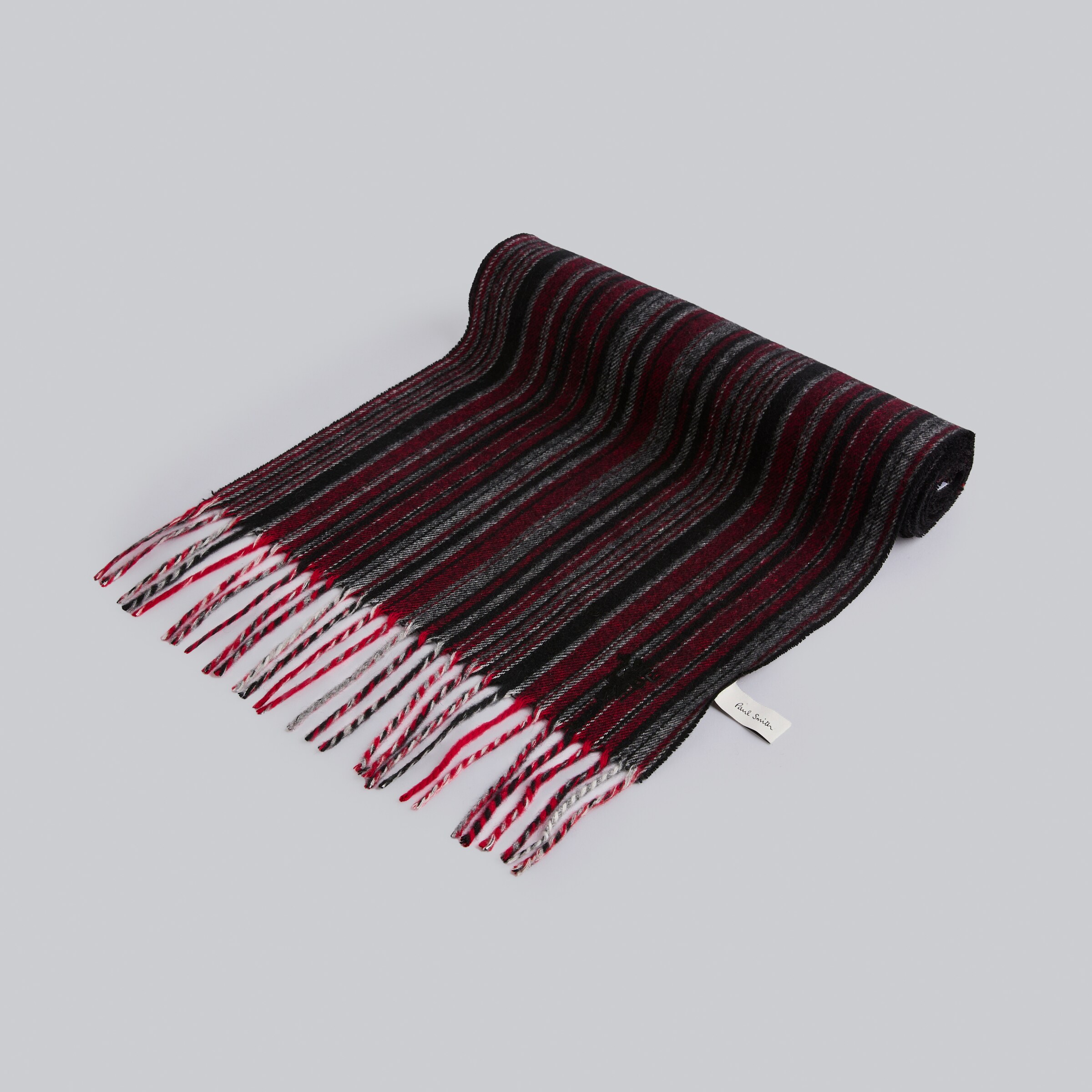 Manchester United x Paul Smith All Over Stripe Scarf Multi Multicolore Détail [4-5]