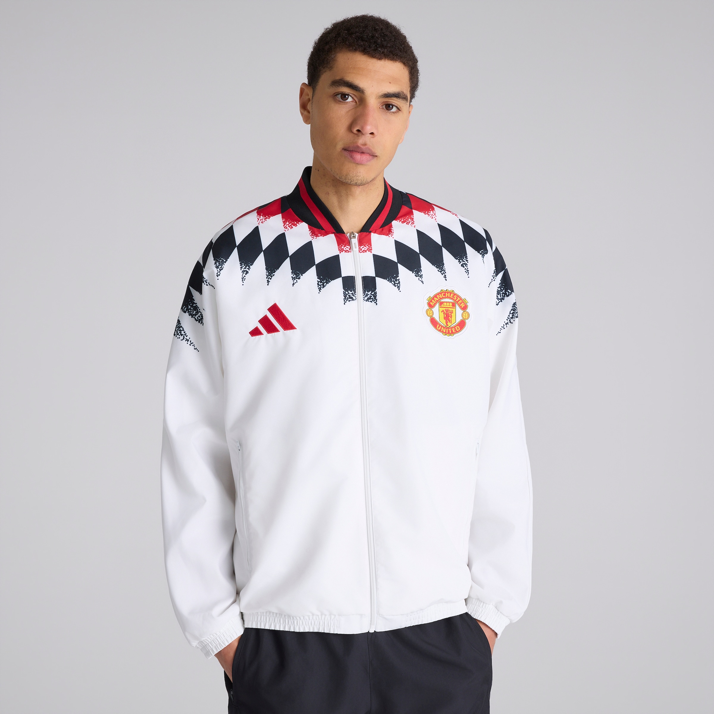 Manchester United x adidas Stadium Track Top White Blanco
