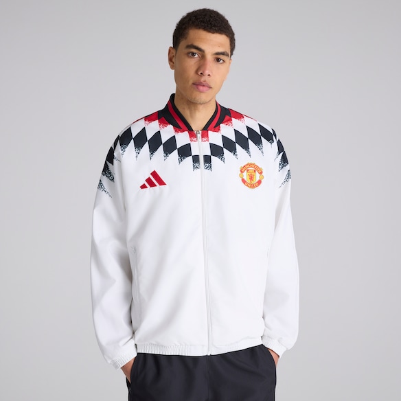 Manchester United x adidas Stadium Track Top White Blanco