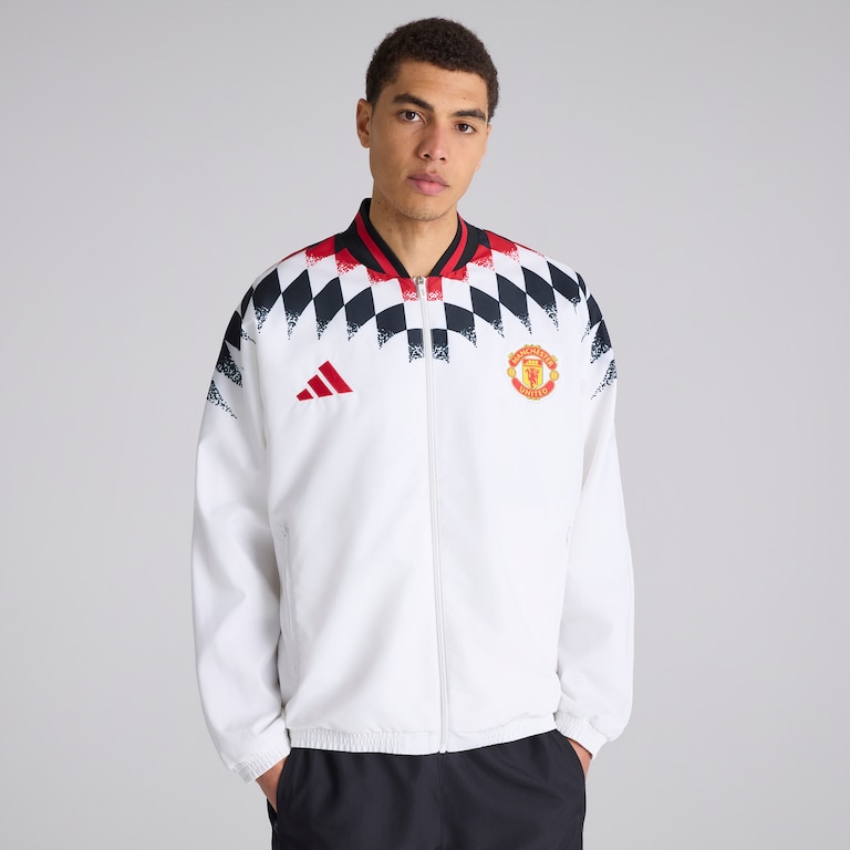 Manchester United x adidas Stadium Track Top White