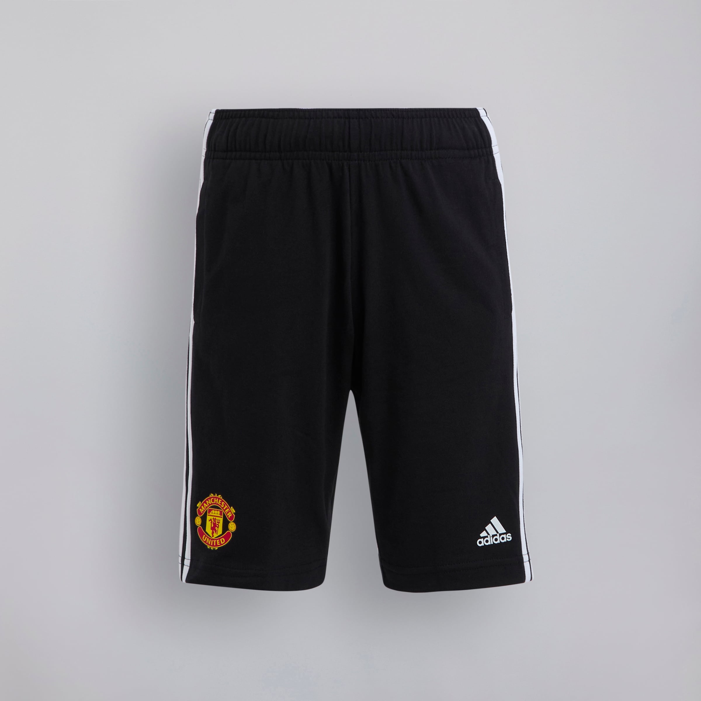 Shorts de punto Essentials 3-Stripes para niÃ±os del Manchester United x  adidas negro