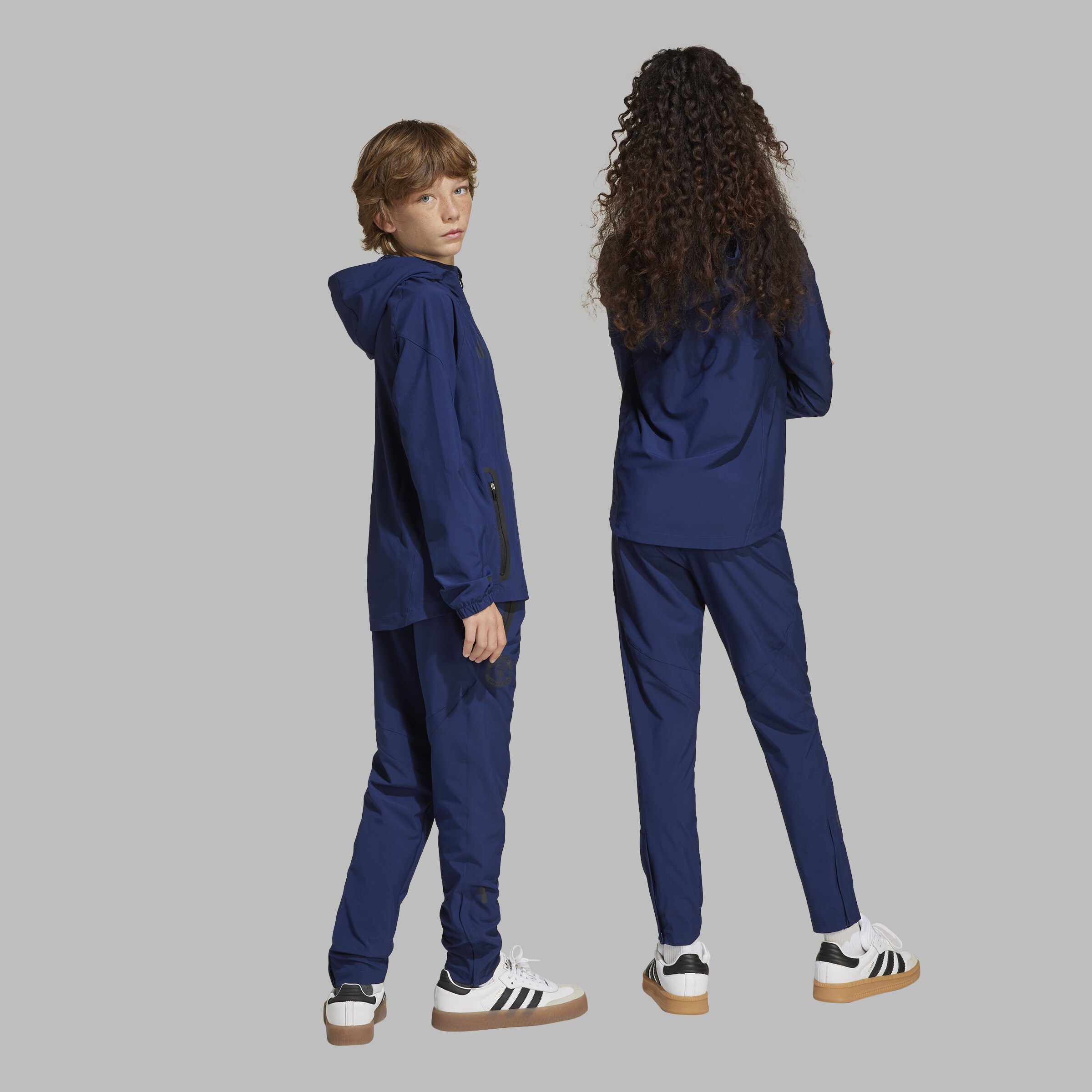 Manchester United Kids Tiro 24 Competition Vis Tech Travel Pants Blue Blue Detail [4-6]