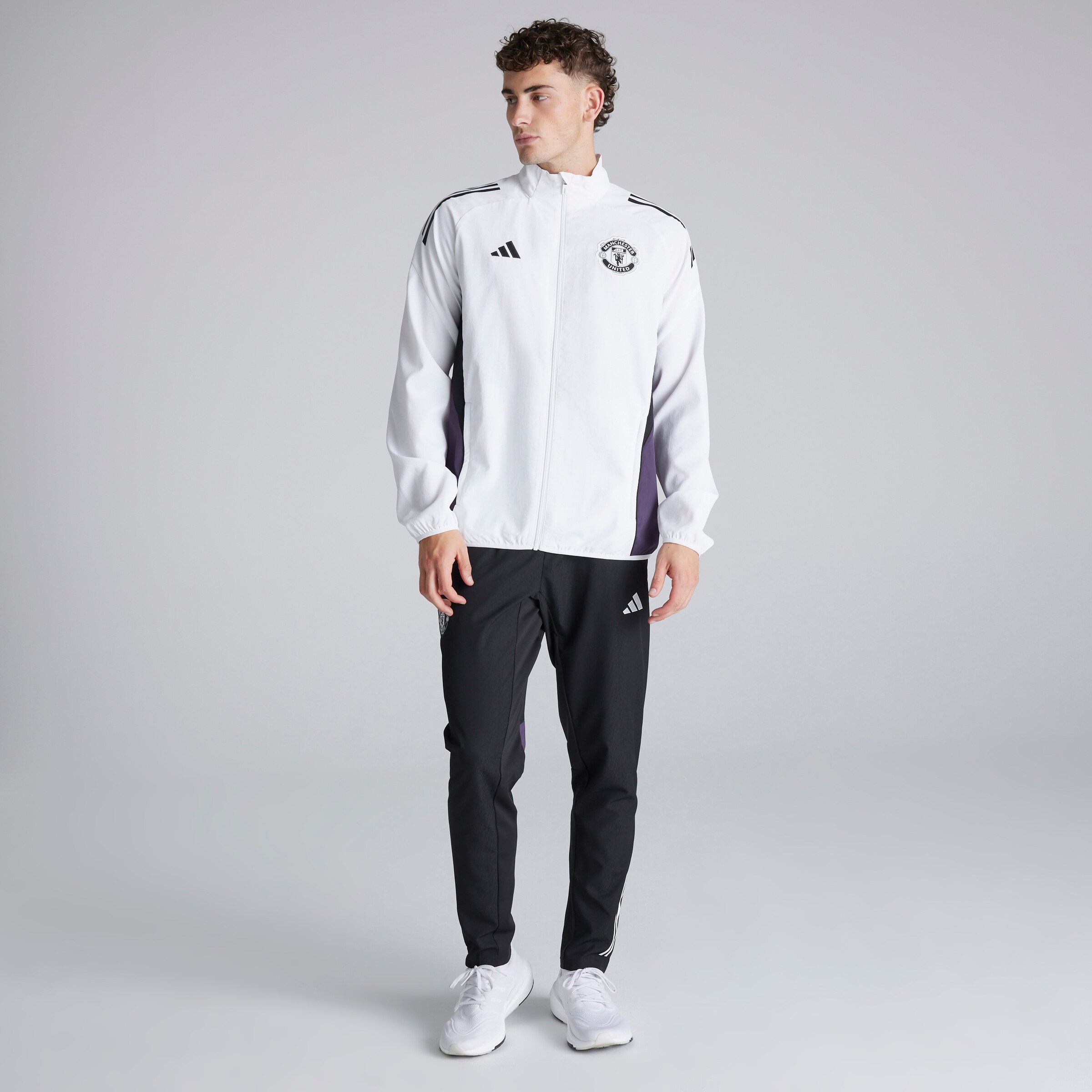 Manchester United Tiro 25 Competition Presentation Jacket White Detail [3-7]