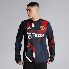 Manchester United Pre-Match Warm Top Black