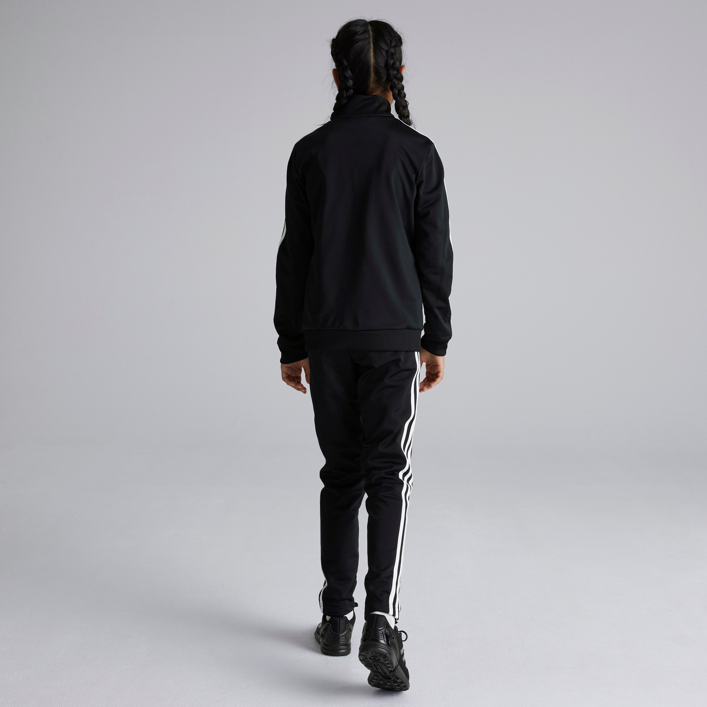 Manchester United x adidas SurvÃªtement 3-Stripes Essentials pour enfants Noir/Gris Noir Détail [3-10]