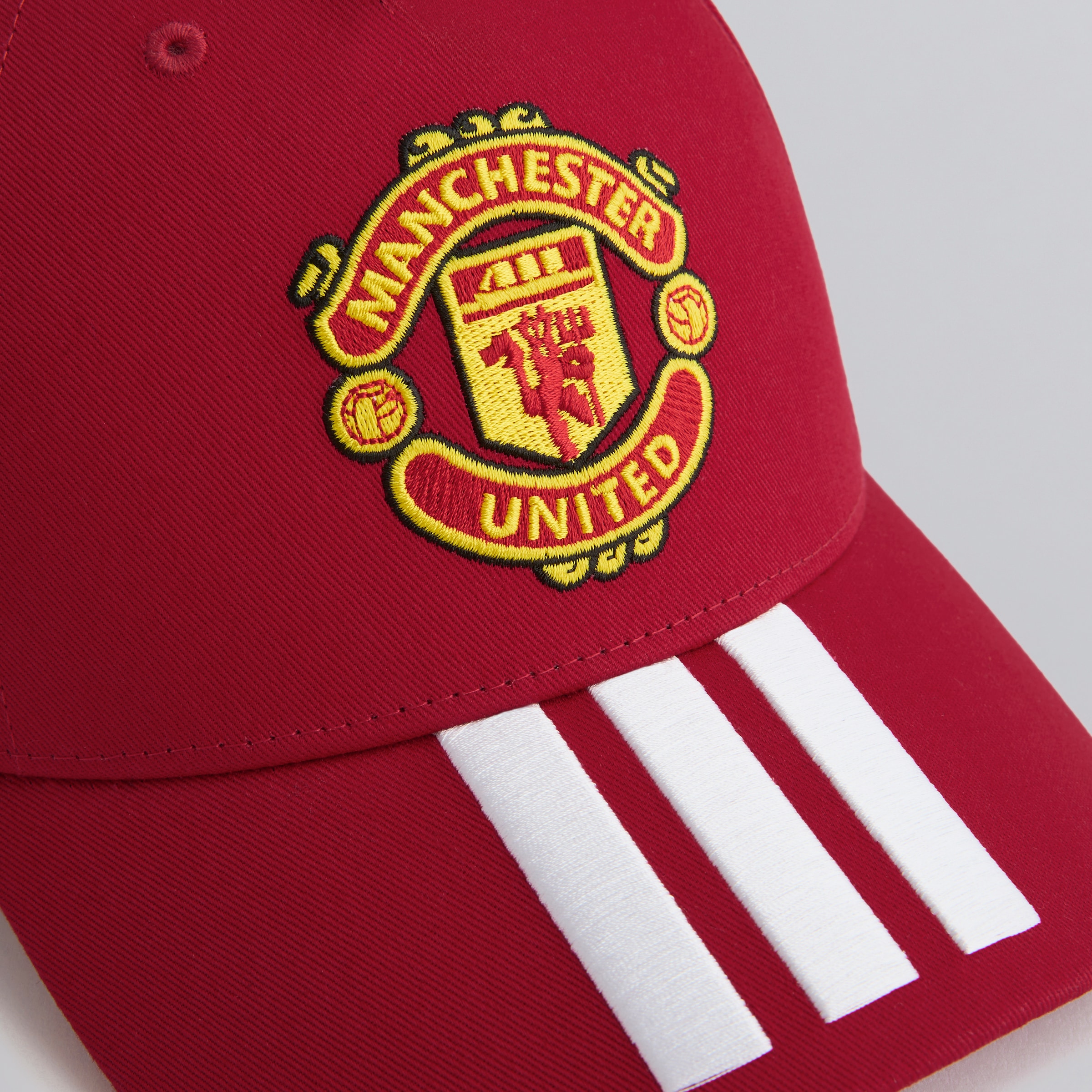 Manchester United x adidas Kids Home Baseball Cap Red Red Detail [5-5]