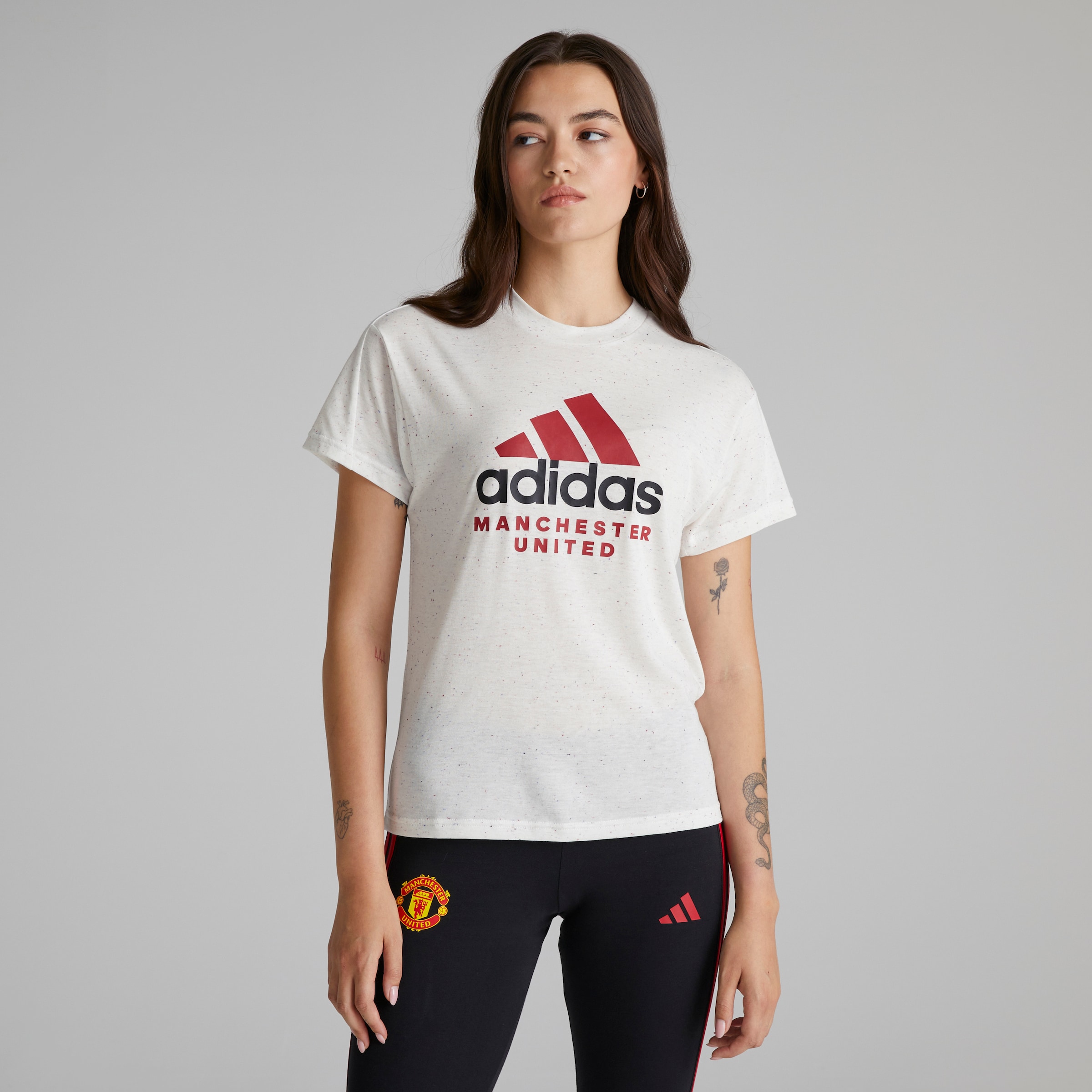 Manchester United Womens T-Shirt White White