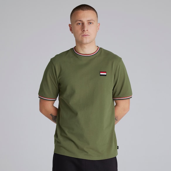 Manchester United Pique T-Shirt Khaki Beige