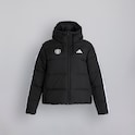 Manchester United x adidas Womens Essentials 3-Stripes CLIMAWARM Puffer Jacket Black