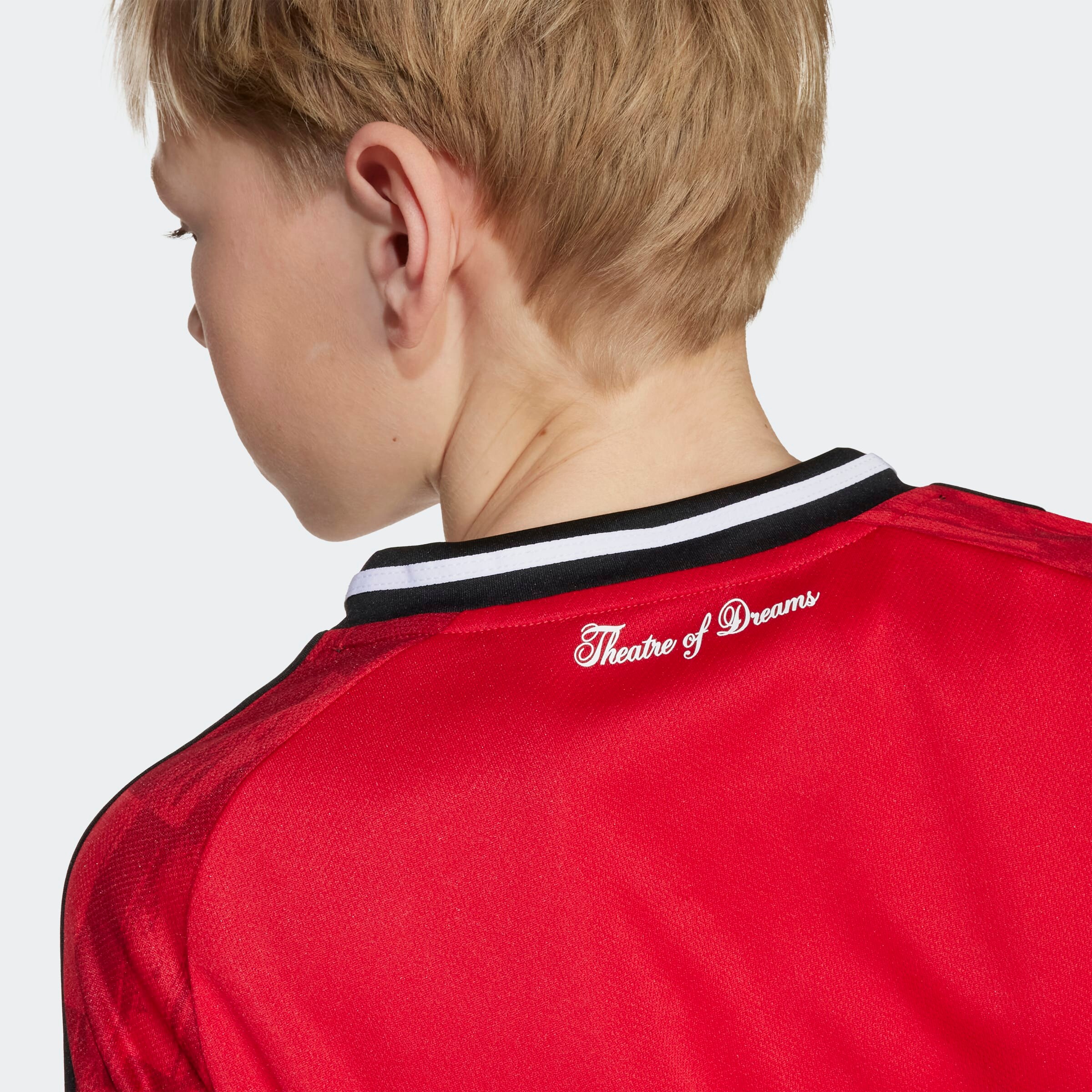 Manchester United Kids 25/26 Home Long Sleeve Jersey Red Detail [4-9]