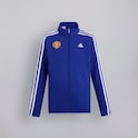 Manchester United x adidas Kleine Kinder Essentials 3-Streifen T-Shirt und Shorts Set Blau