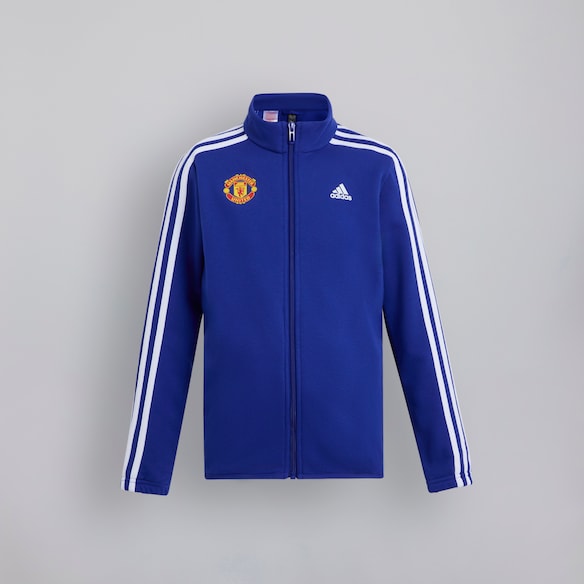 Manchester United x adidas Kids Essentials French Terry Tracksuit Blue Blue