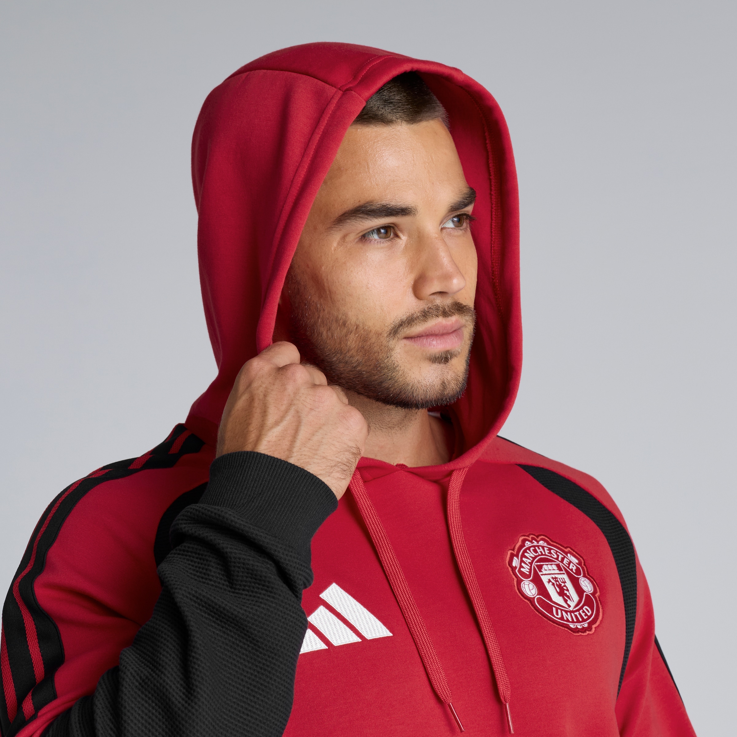 Manchester United 26/27 Training Tiro Hoodie Red Red Detail [5-5]