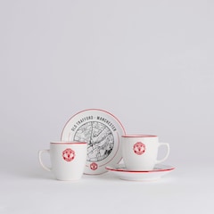 Manchester United Espresso Gift Set White