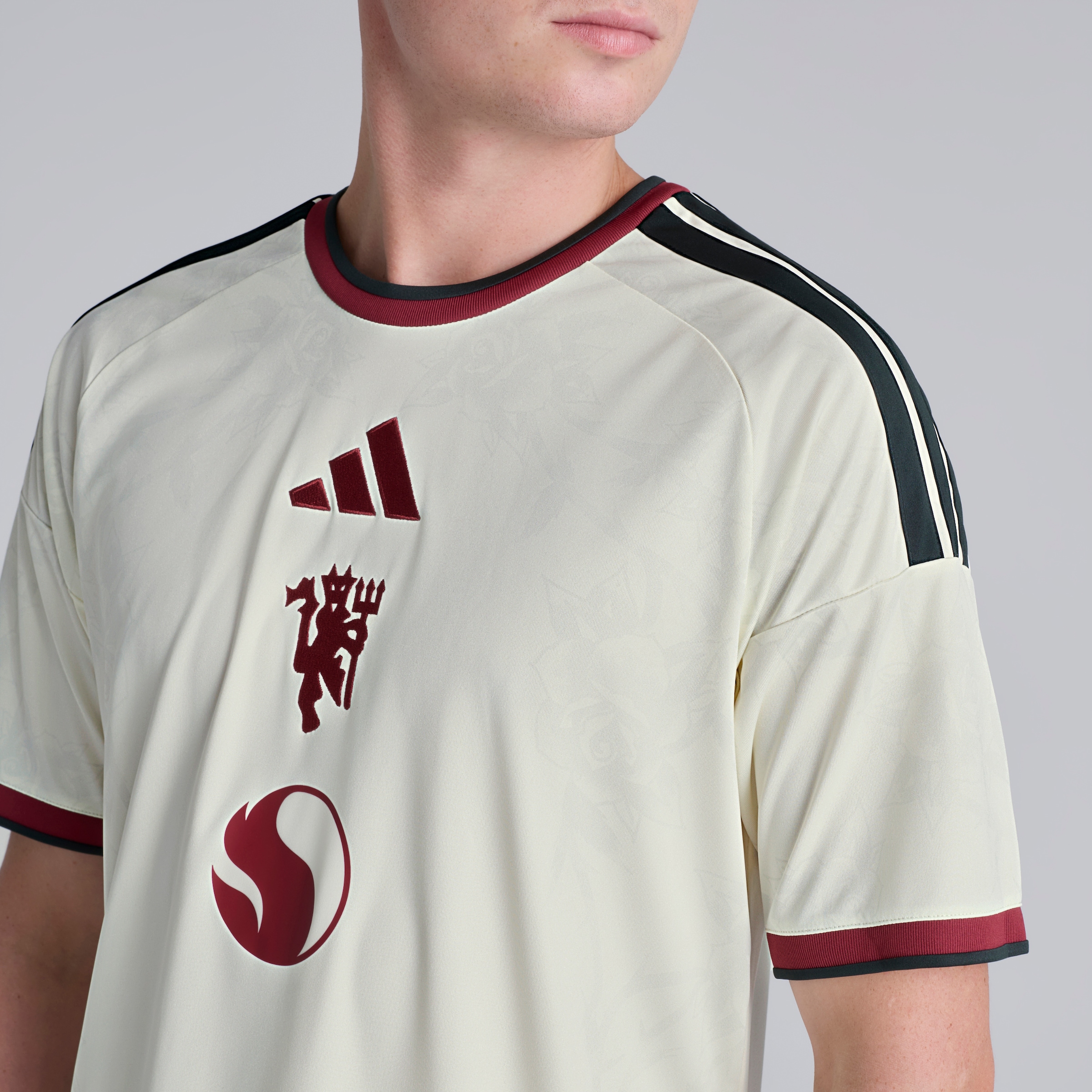 Manchester United 26/27 Third Jersey with Cunha 10 UCL Printing & Badge Beige Detail [6-6]