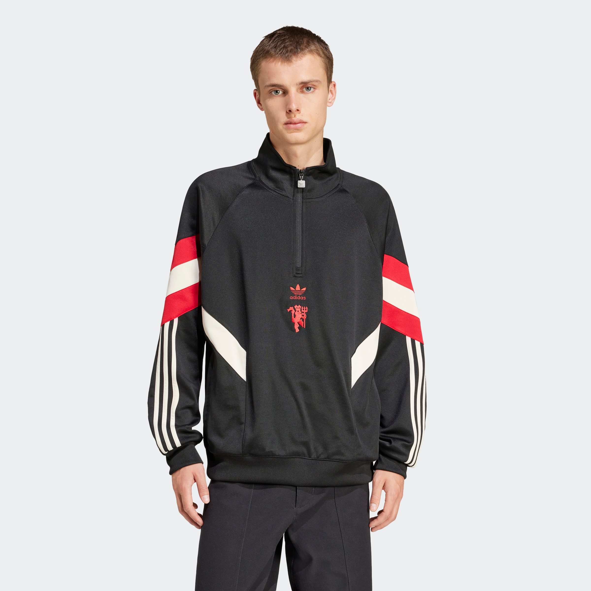 Buy Manchester United Originals Half-Zip Crew Sweatshirt