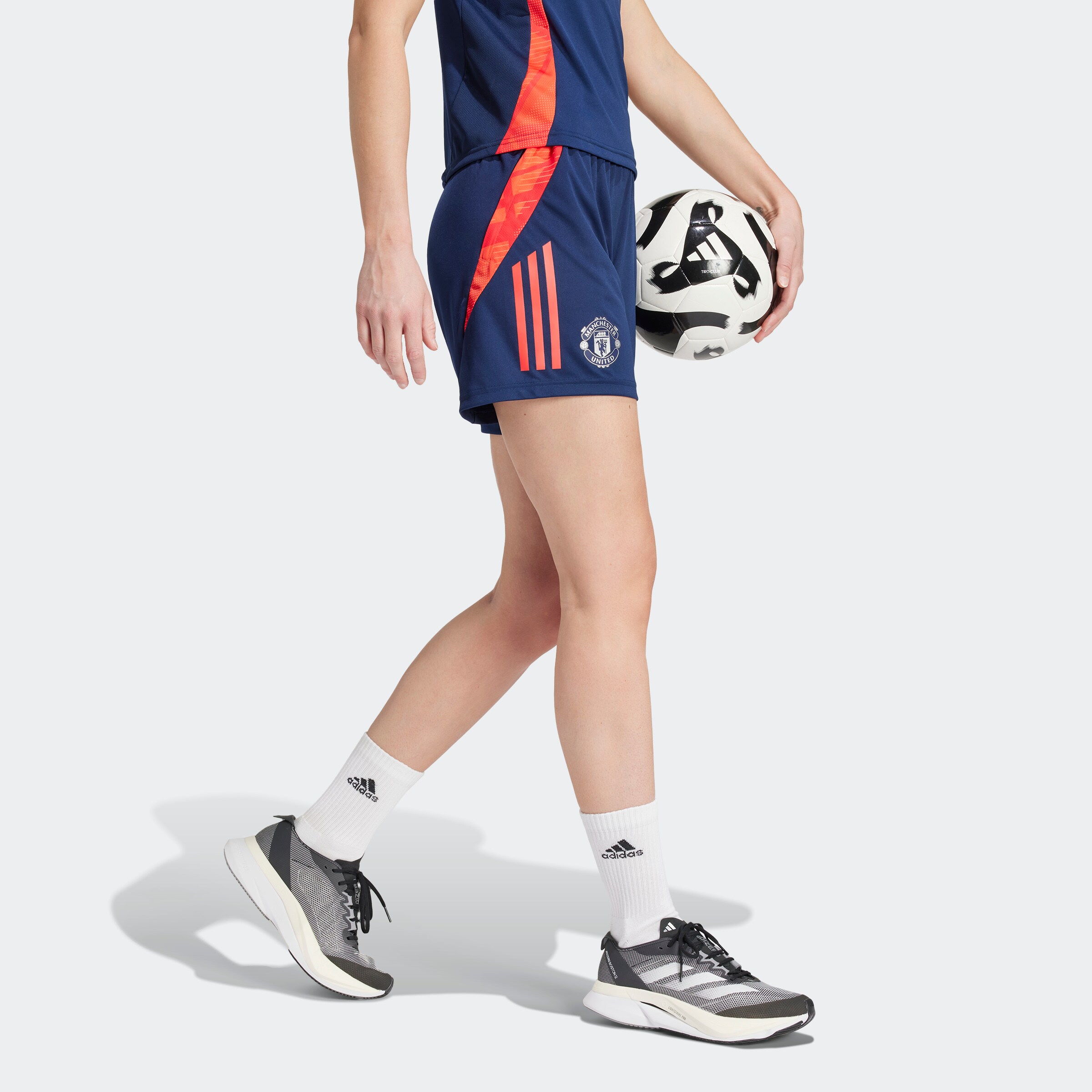 Manchester United Womens Training Tiro 24 Shorts Blue Detail [5-5]