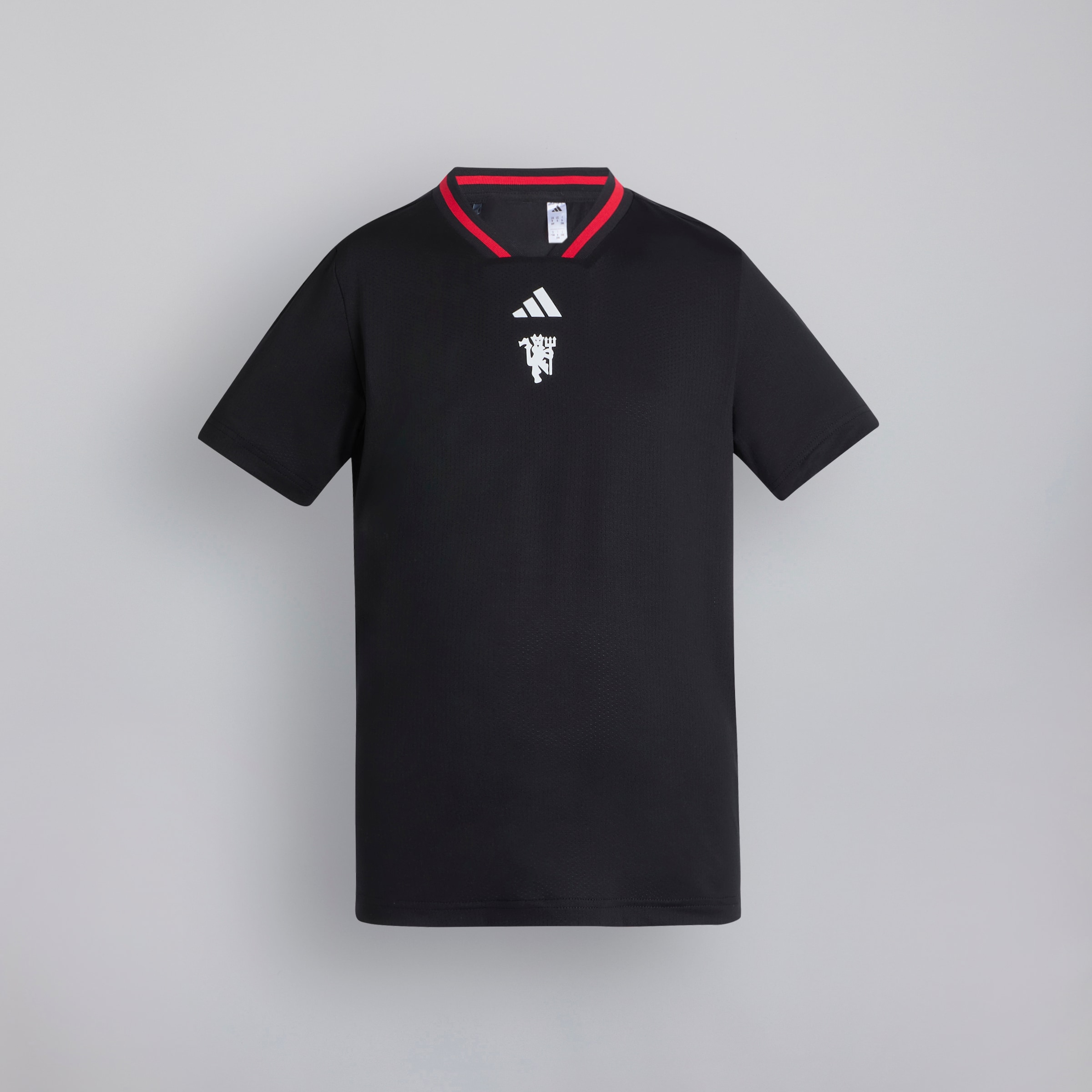 Manchester United x adidas Kids Golf Sport Collar Polo Shirt Black Black