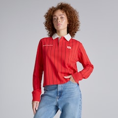 Manchester United Women Womens Rugby Polo Shirt Red