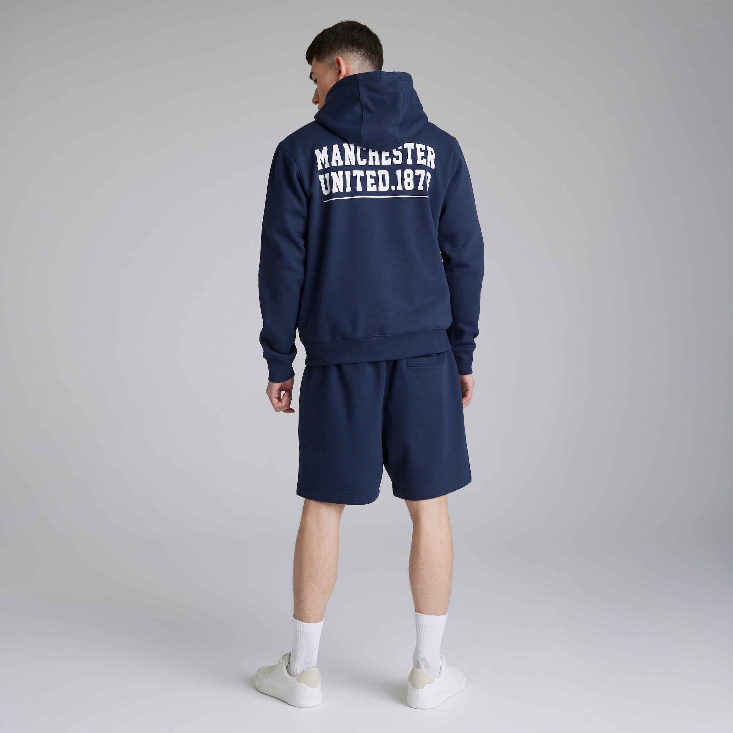 Manchester United Varsity Print Shorts Navy Navy blue Detail [2-5]