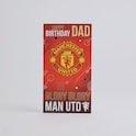 Manchester United Dad Greeting Card Red