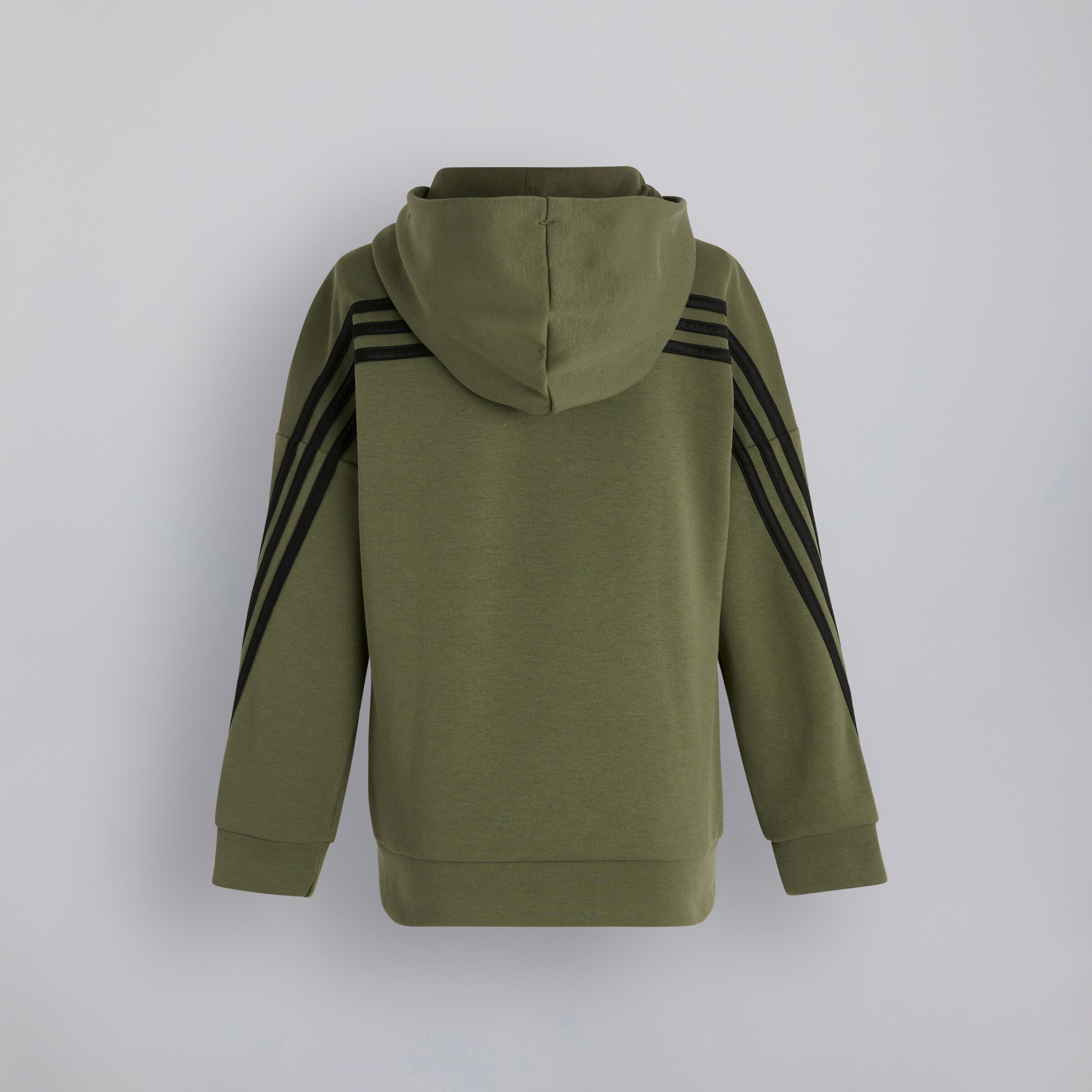 Manchester United x adidas Kids Future Icons 3-Stripes Full Zip Hoodie Green Green Detail [2-2]