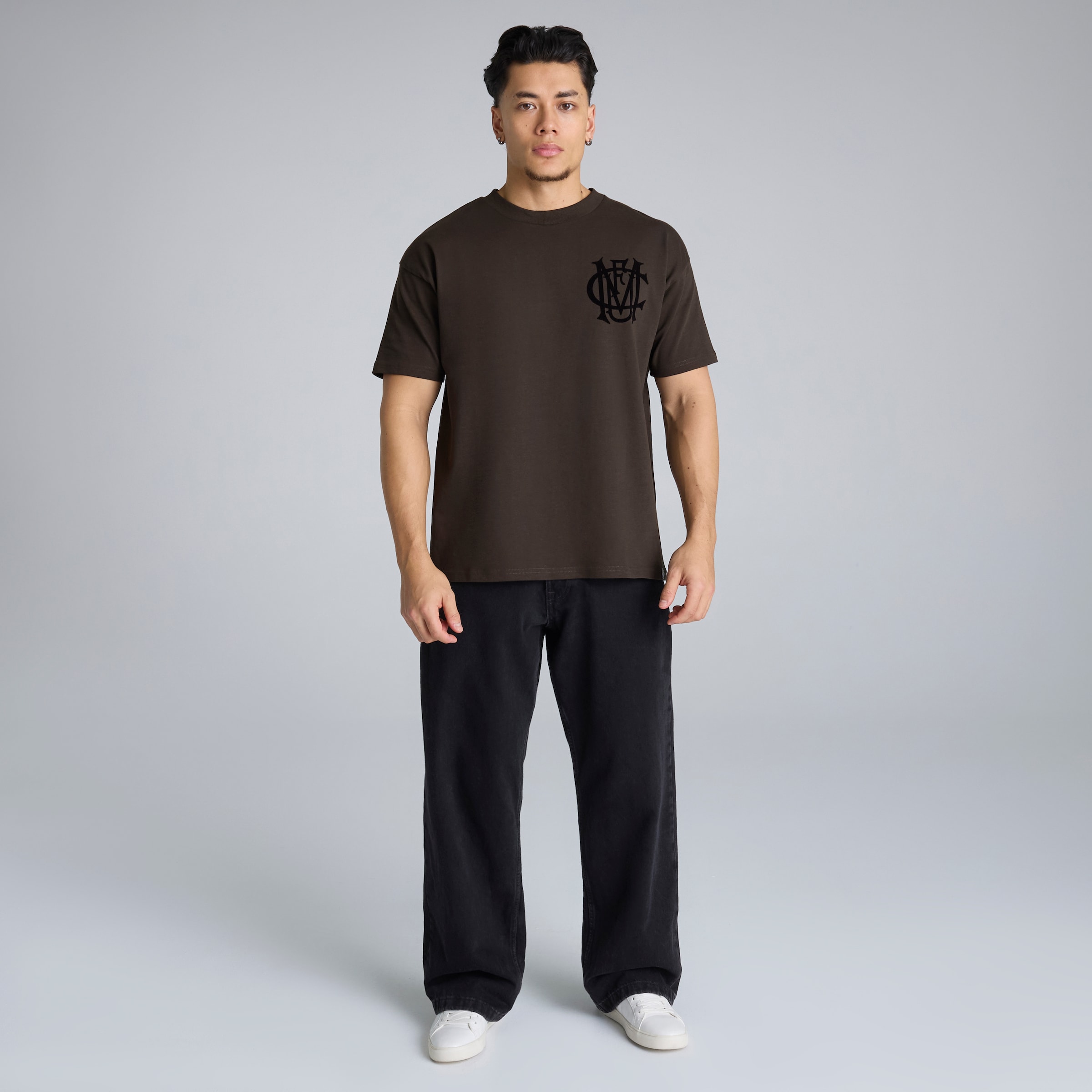 Manchester United Archive T-Shirt Charcoal Détail [3-5]