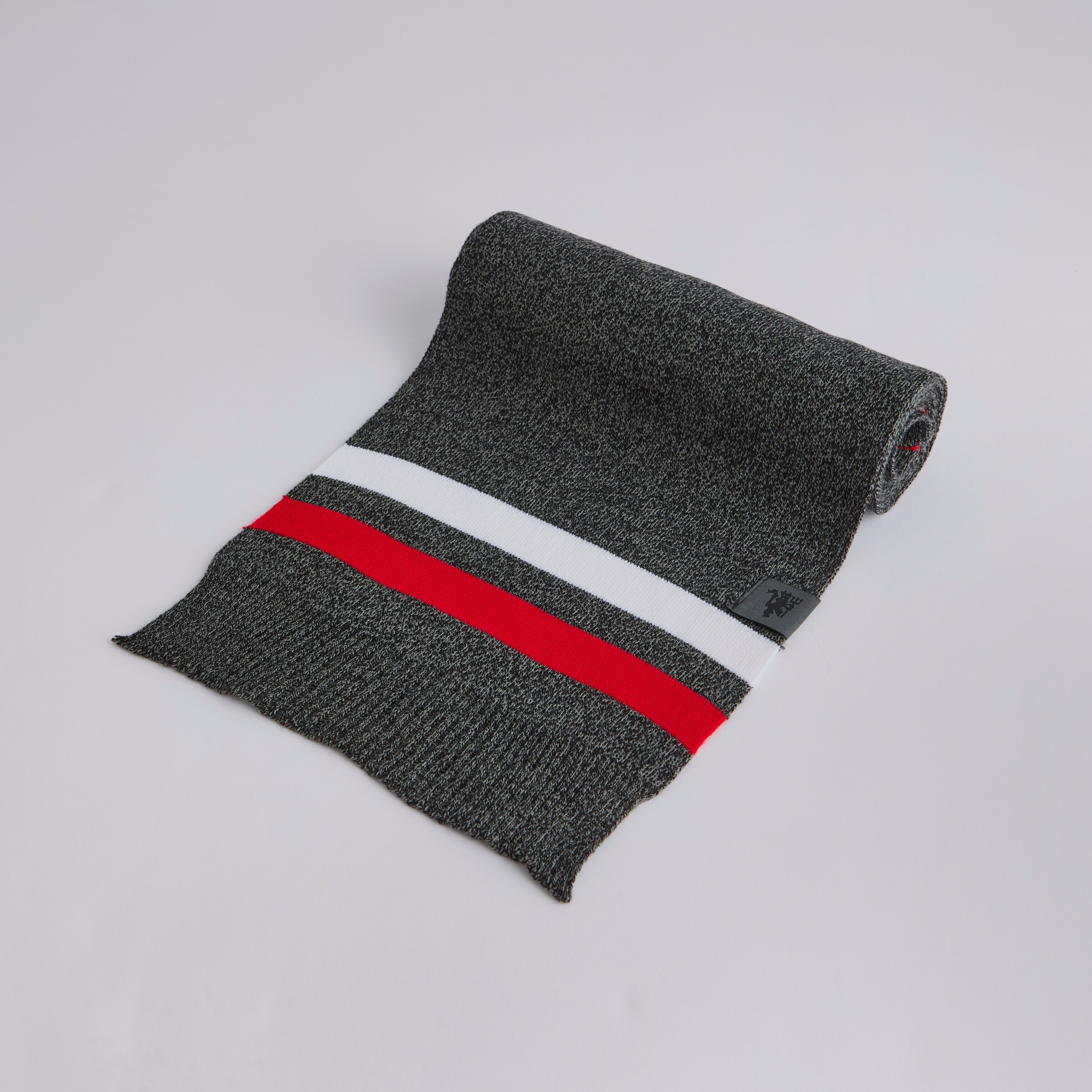 Manchester United Knitted Scarf Grey Detail [4-4]