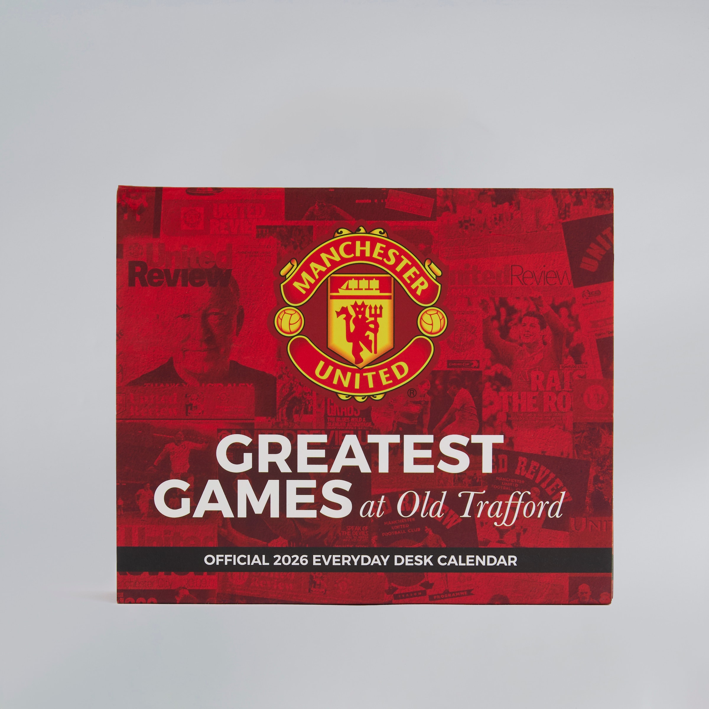 Manchester United 2026 Desk Block Calendar Red Red