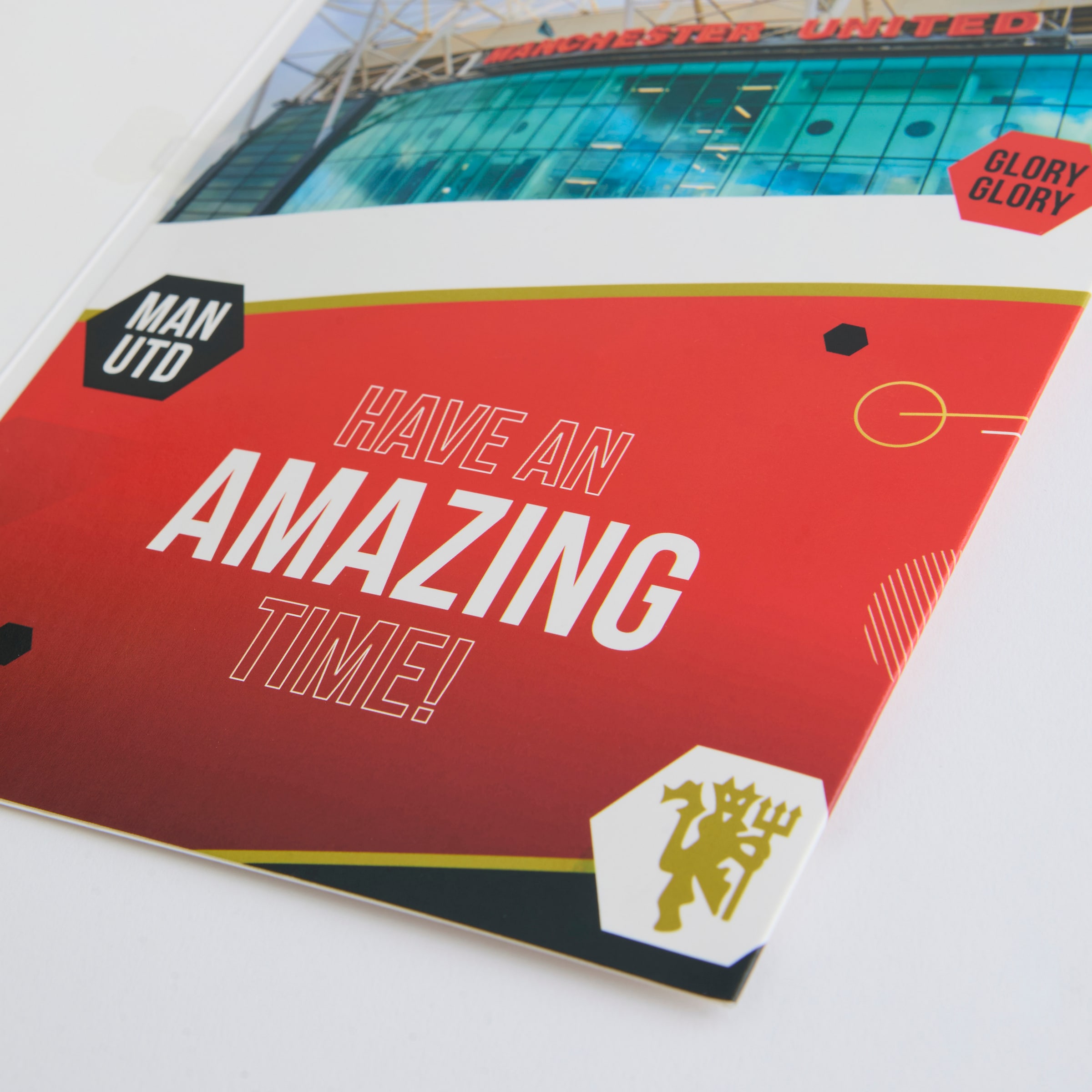 Manchester United Birthday Card Sound Card Red Red Detail [4-4]