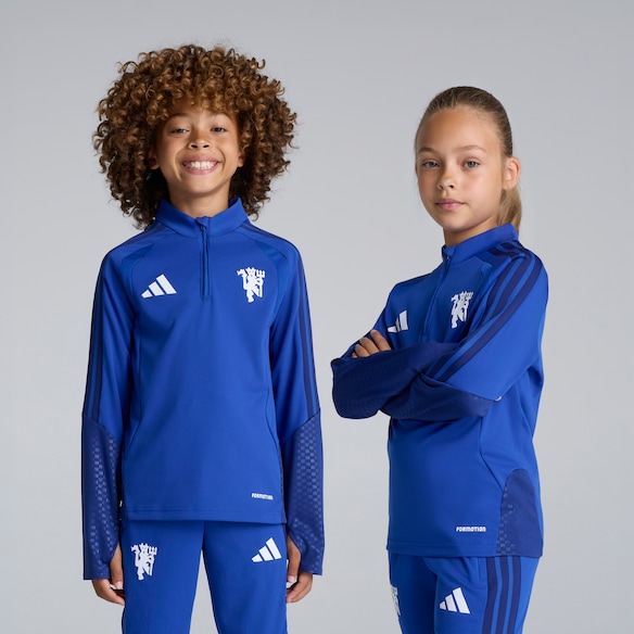 Manchester United Kids 26/27 Cup Training Tiro Top Blue Blau